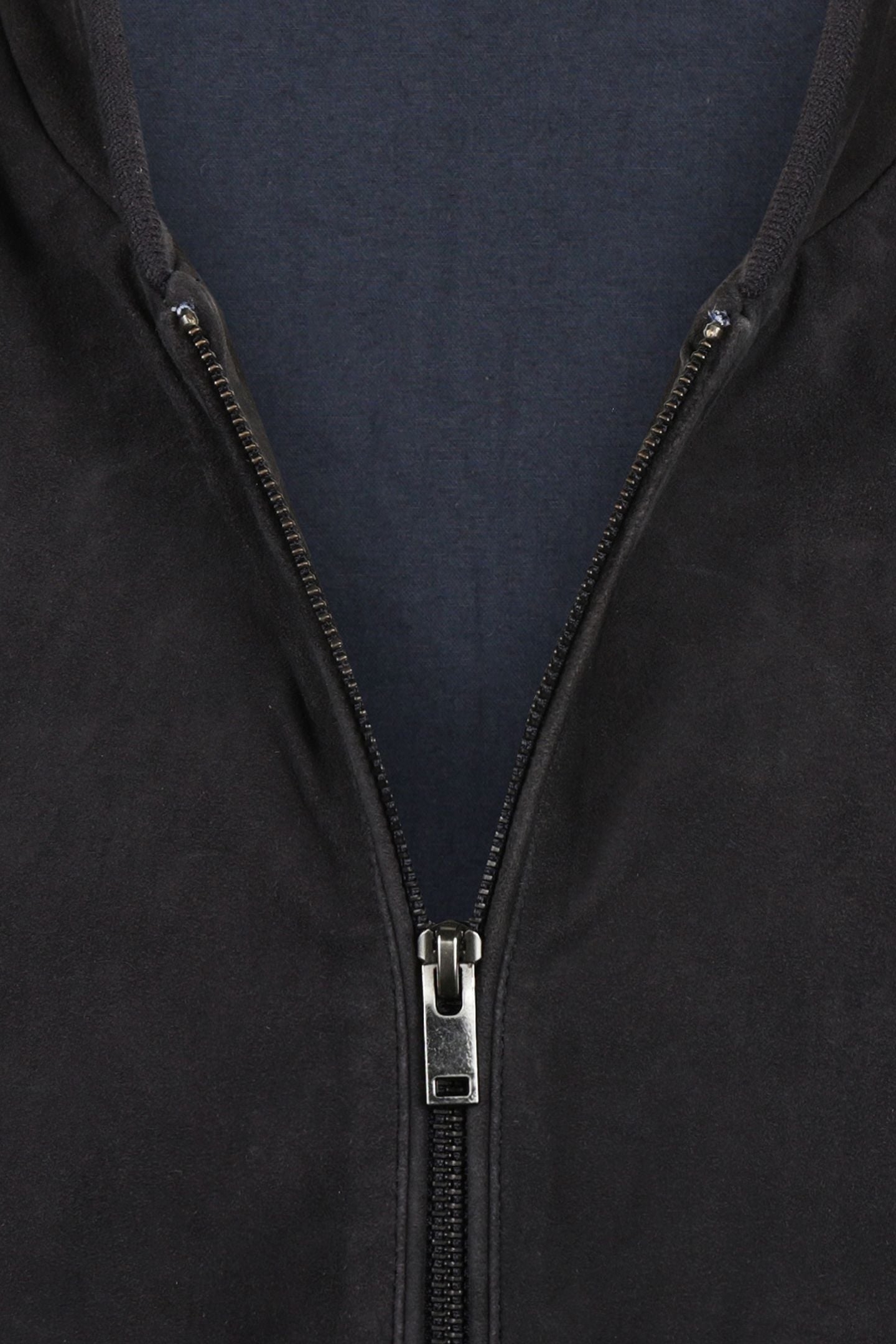 SUEDE BOMBER JACKET NAVY 8