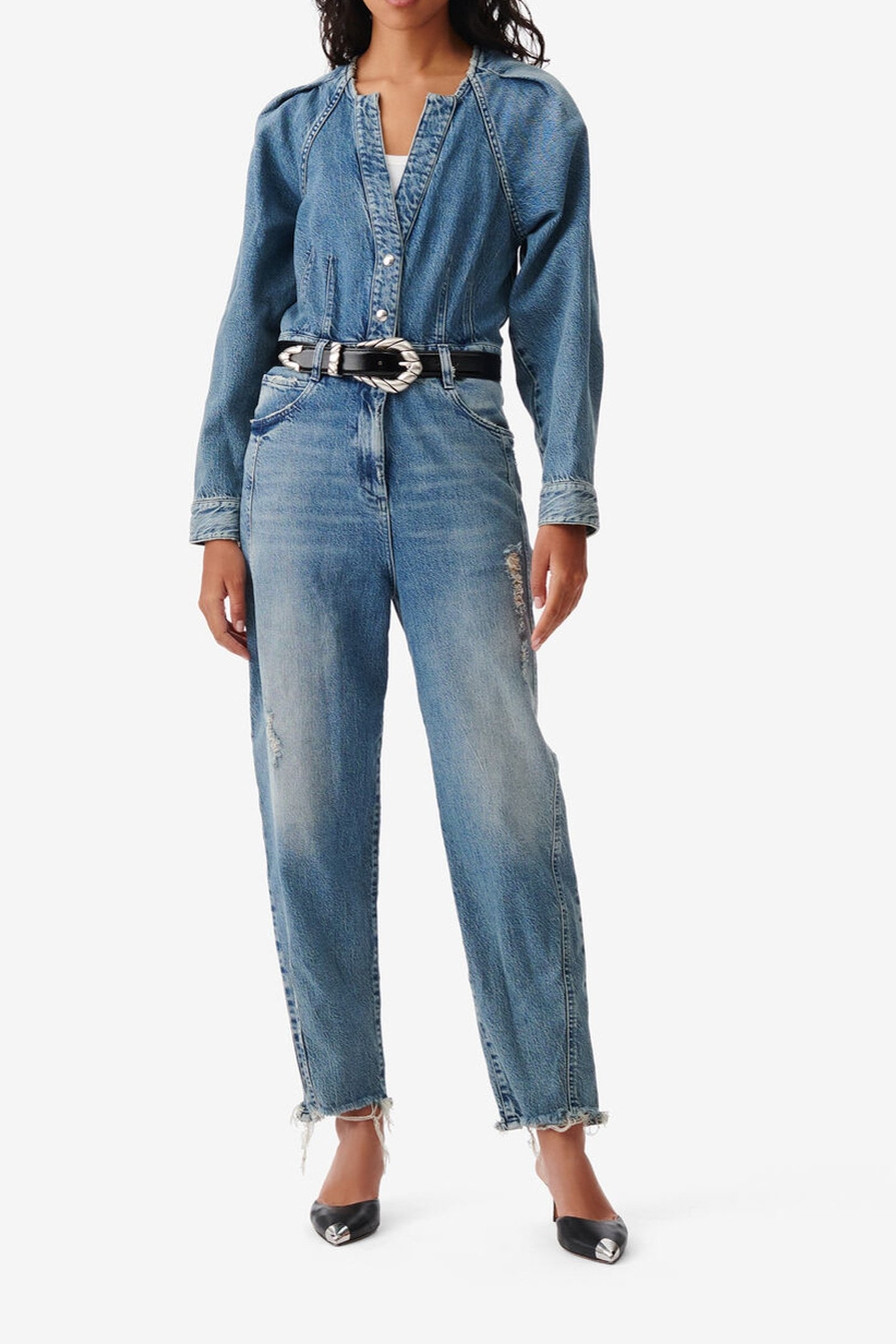 SETIA JUMPSUIT MID BLUE DESTROY 1