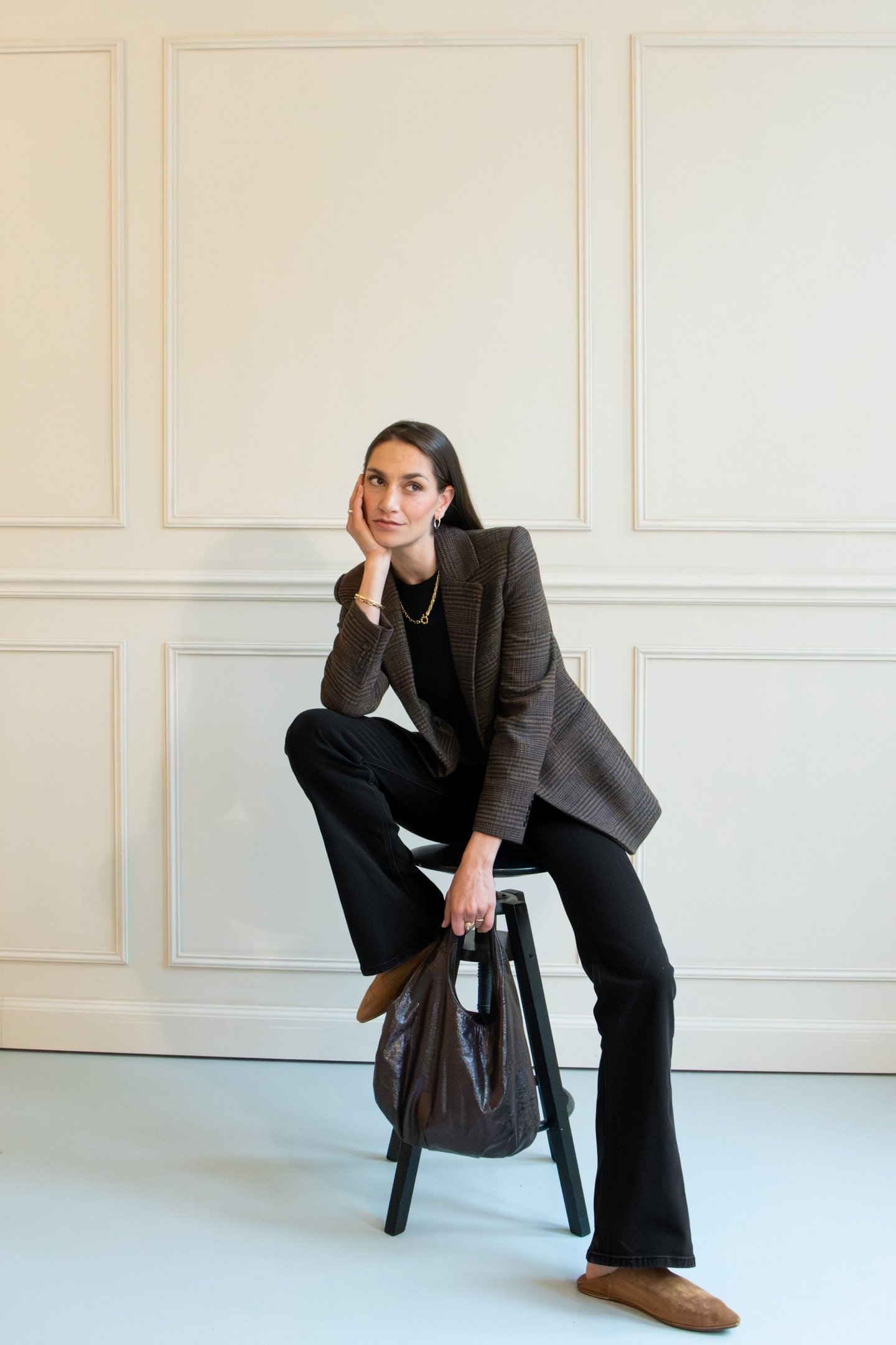 ISY HIGH FLARED STONE BLACK 6