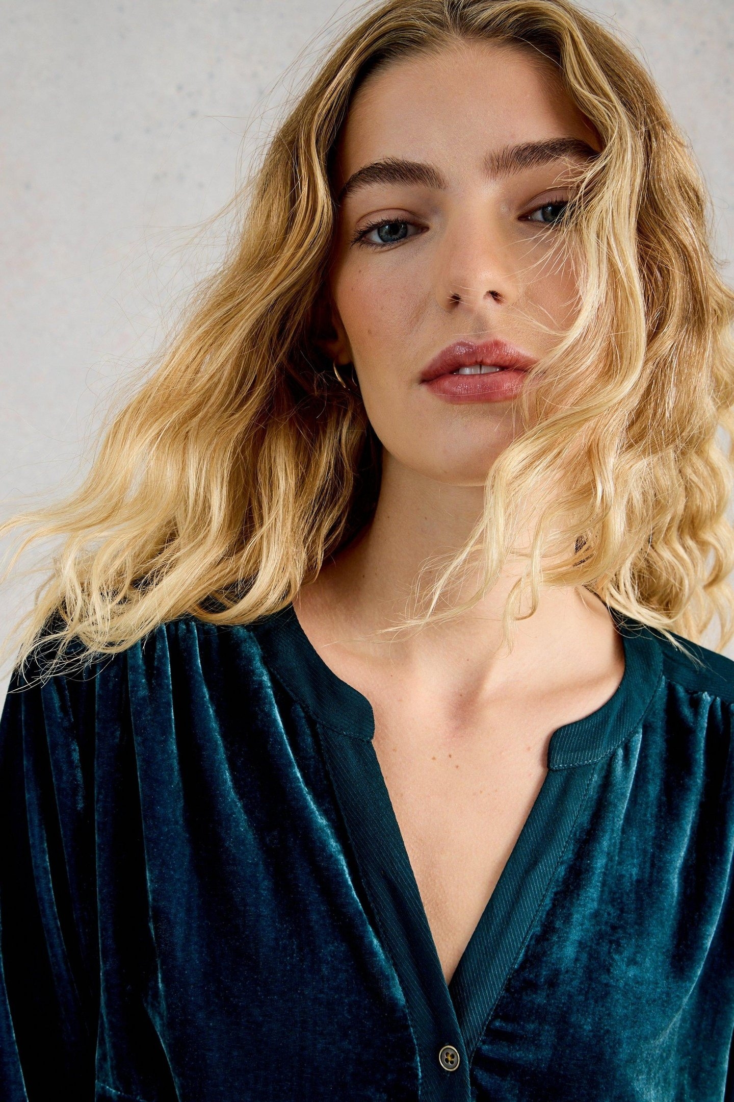 OLIVE VELVET TUNIC DARK TEAL 5