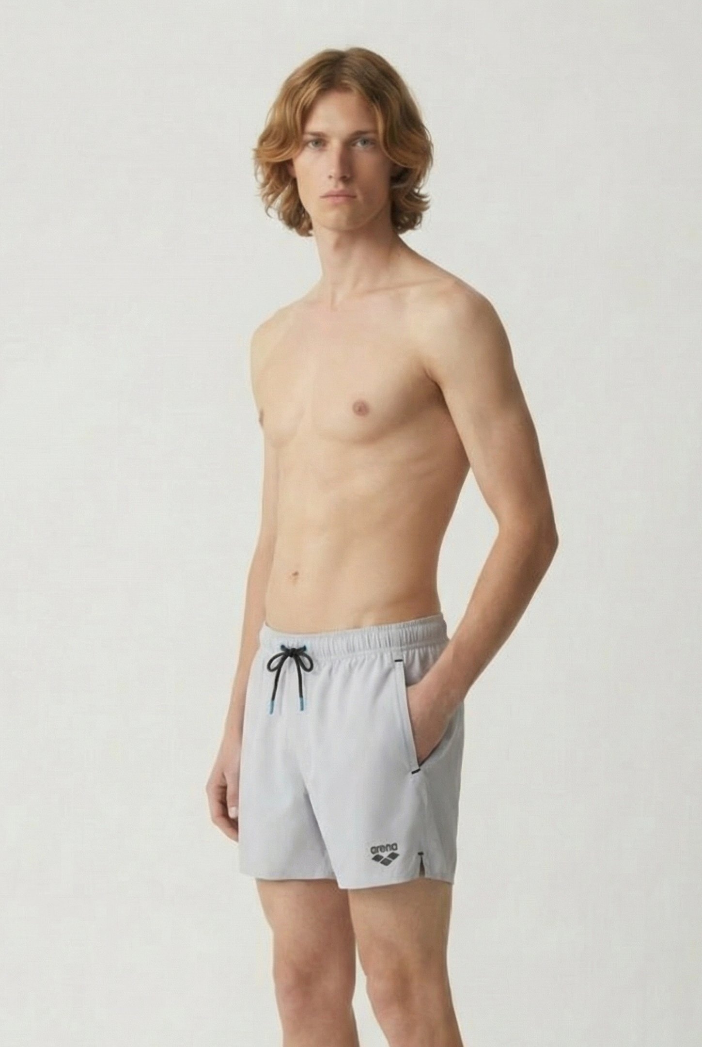 MEN'S ARENA EVO BEACH SHORT SOLID GREY SHADOW 3