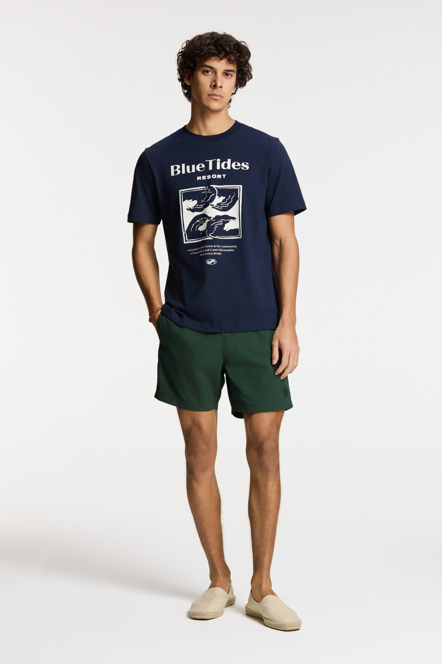 LIAM REGULAR T-SHIRT BLUE TIDES BLUE DARK NAVY 1