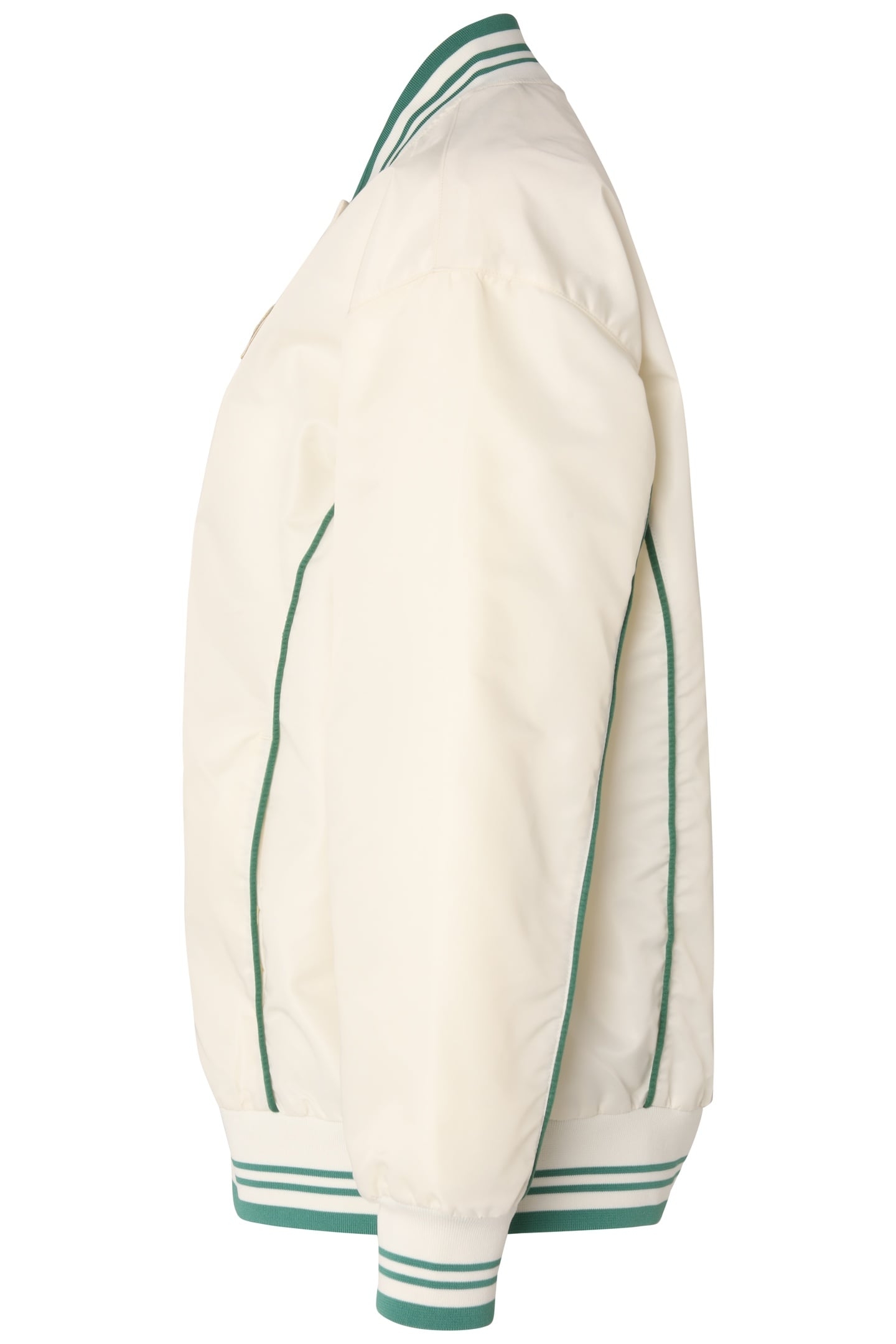 LEME OVERSIZED BASEBALL JACKET ANTIQUE WHITE 3