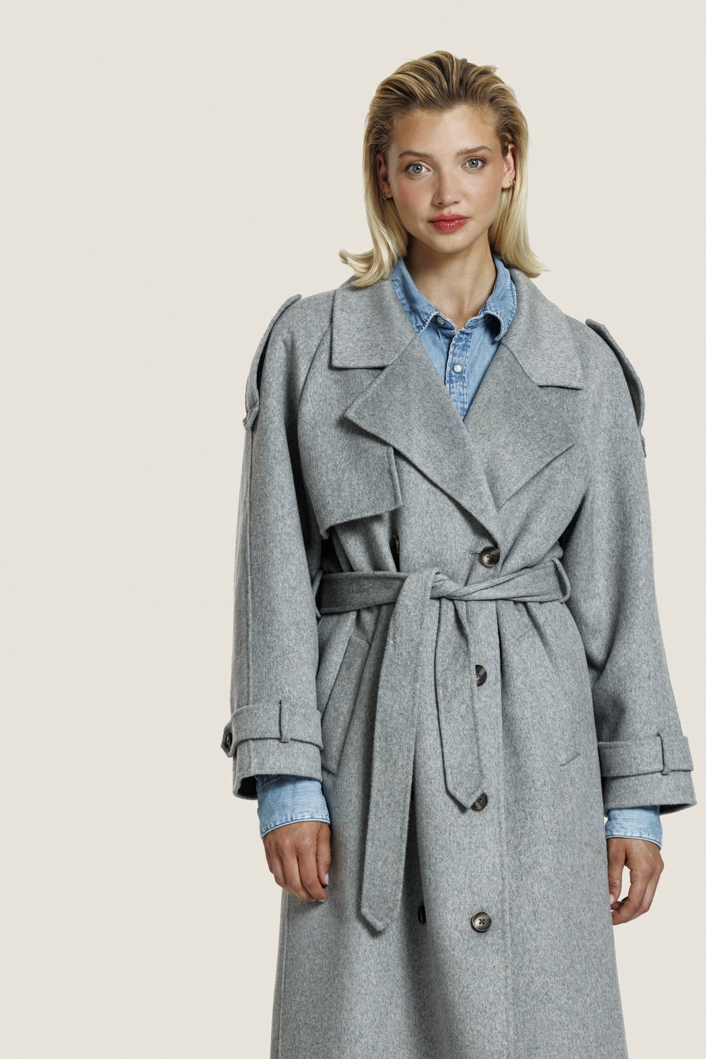 ADELINEWOOL JACKET L. GREY MELANGE 2