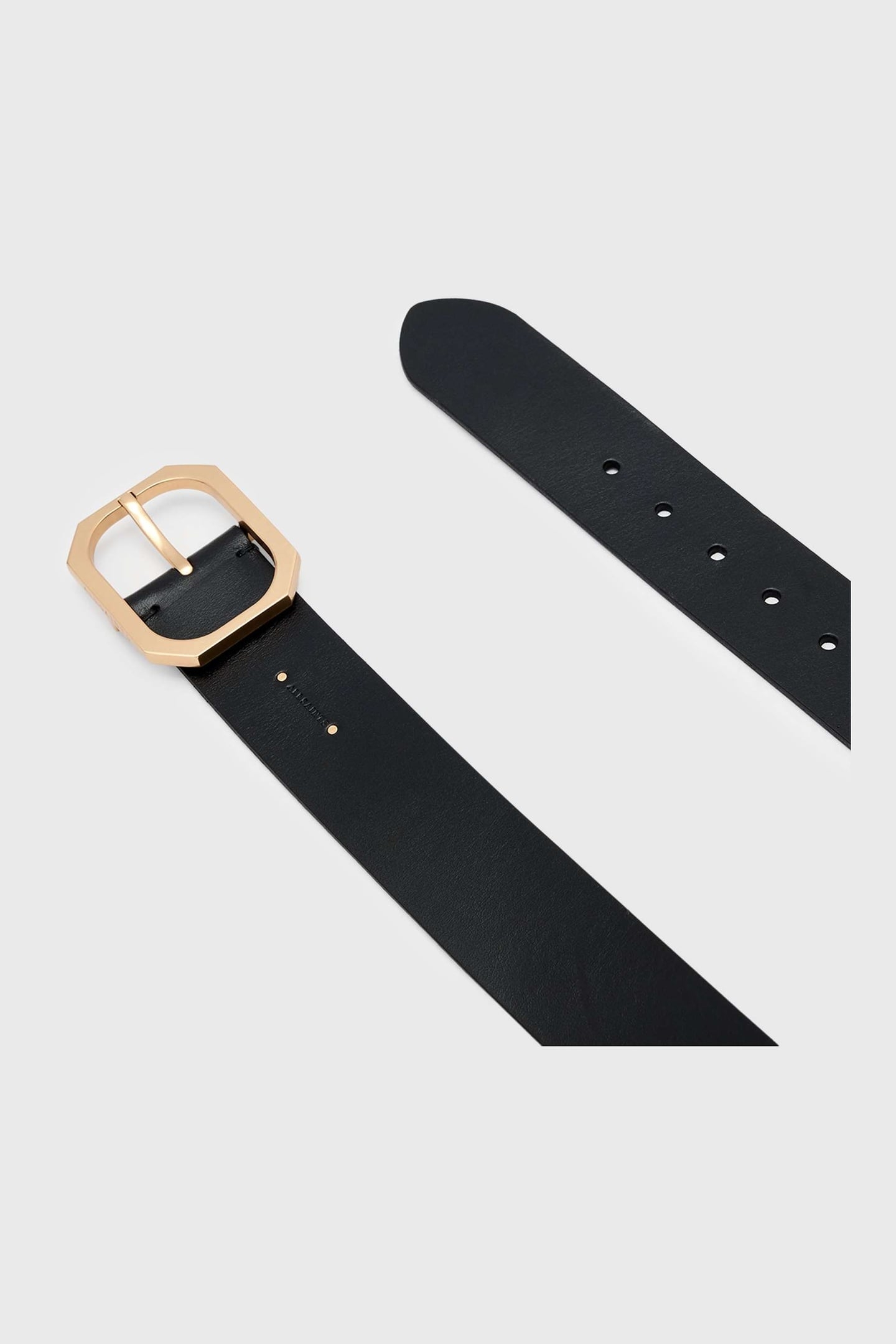 TINA HEX BELT BLACK/WARM BRASS 3