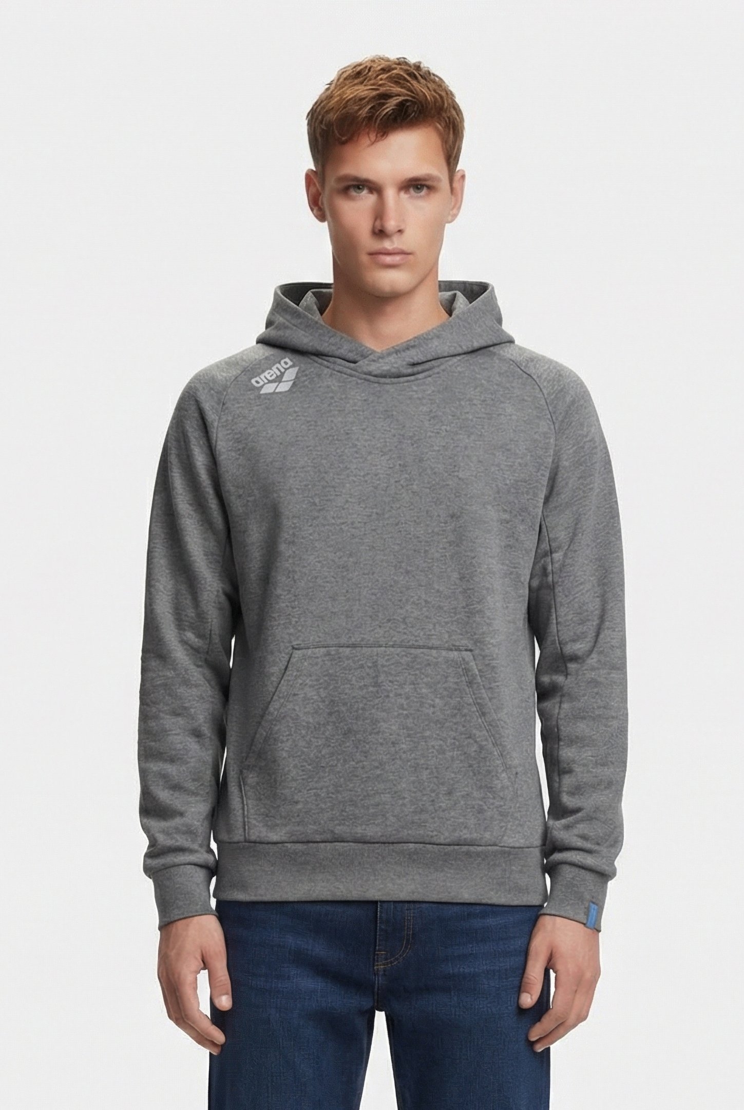 UNISEX TE HOODY SWEAT DARK GREY MELANGE 2