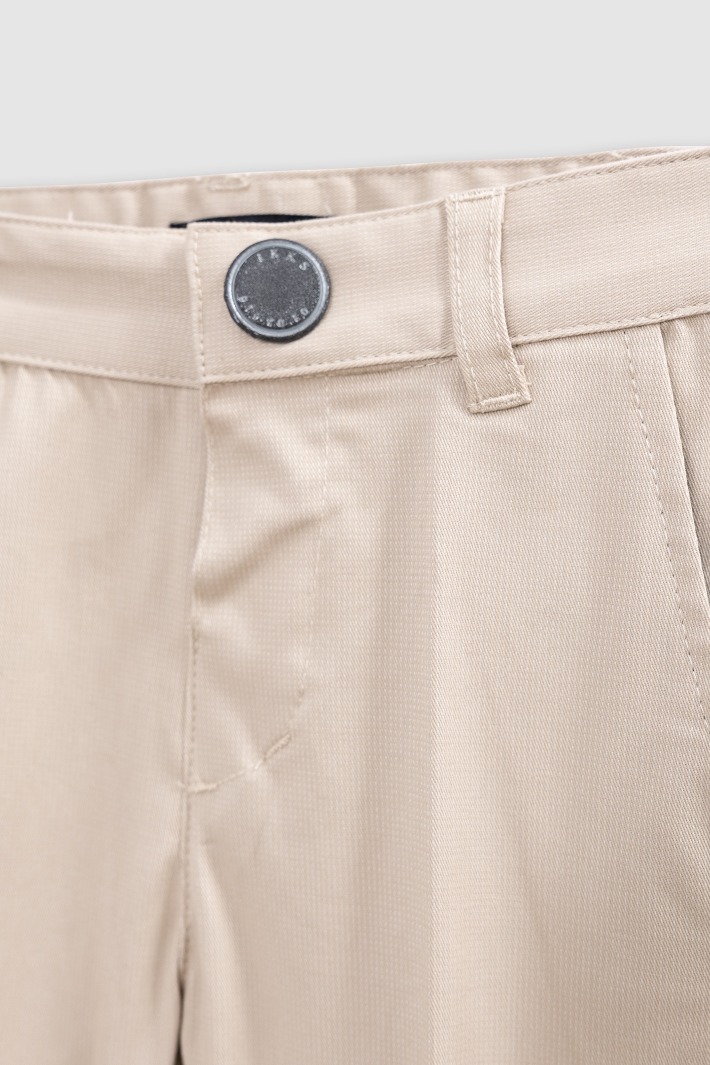 STRIPED BEIGE FORMAL PANTS WITH STRAPS 3