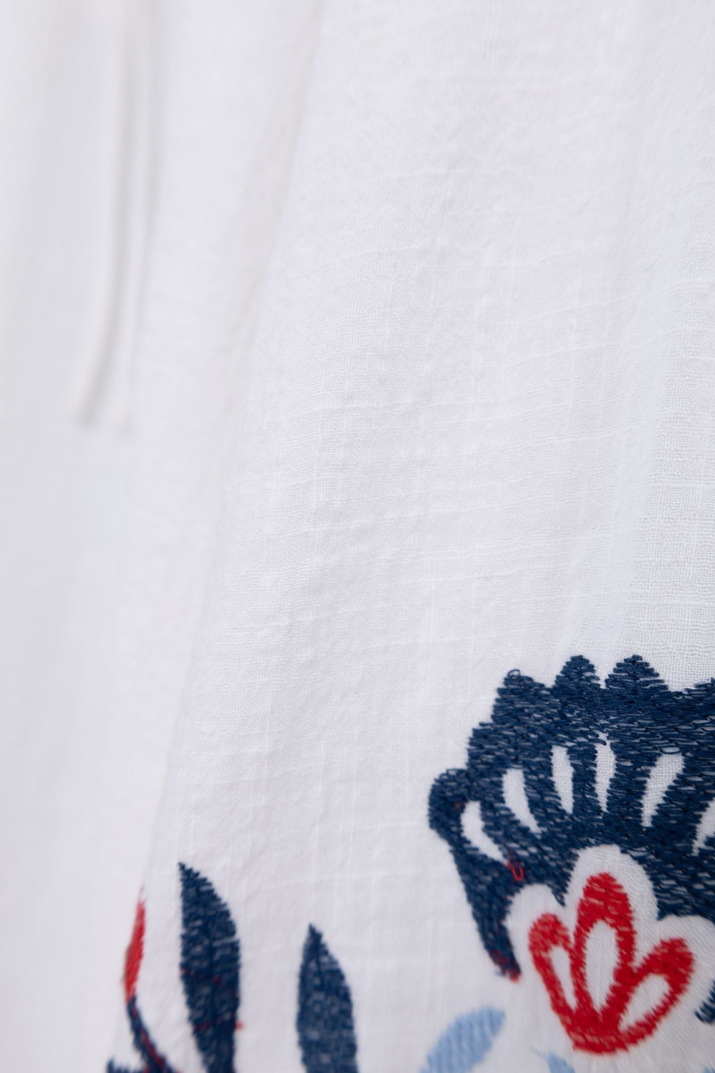 BLOUSE ÉCRUE MAXI BRODERIE FLEURS ECRU 2