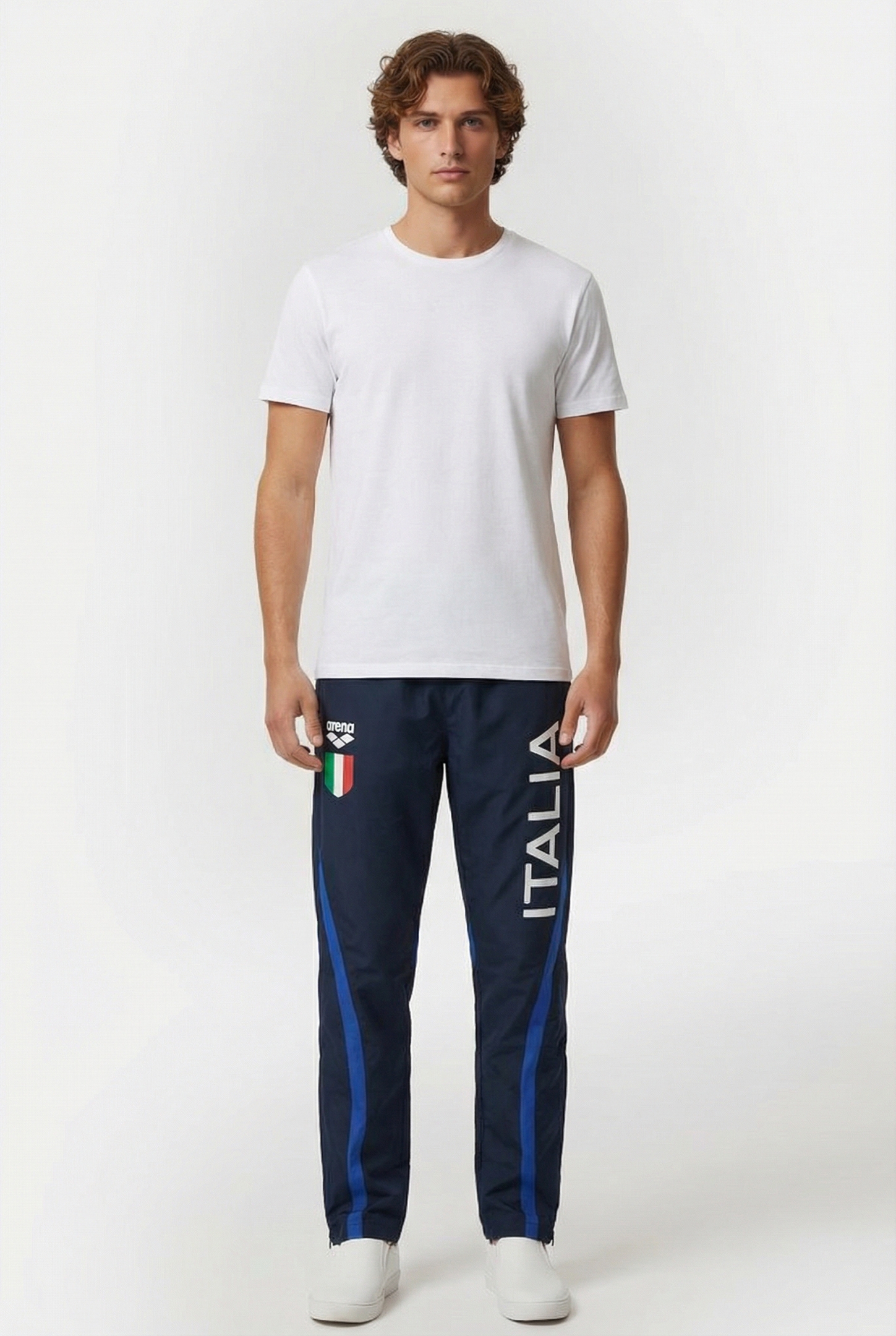 UNISEX ITALY FIN WARM UP PANT NAVY ROYAL 2