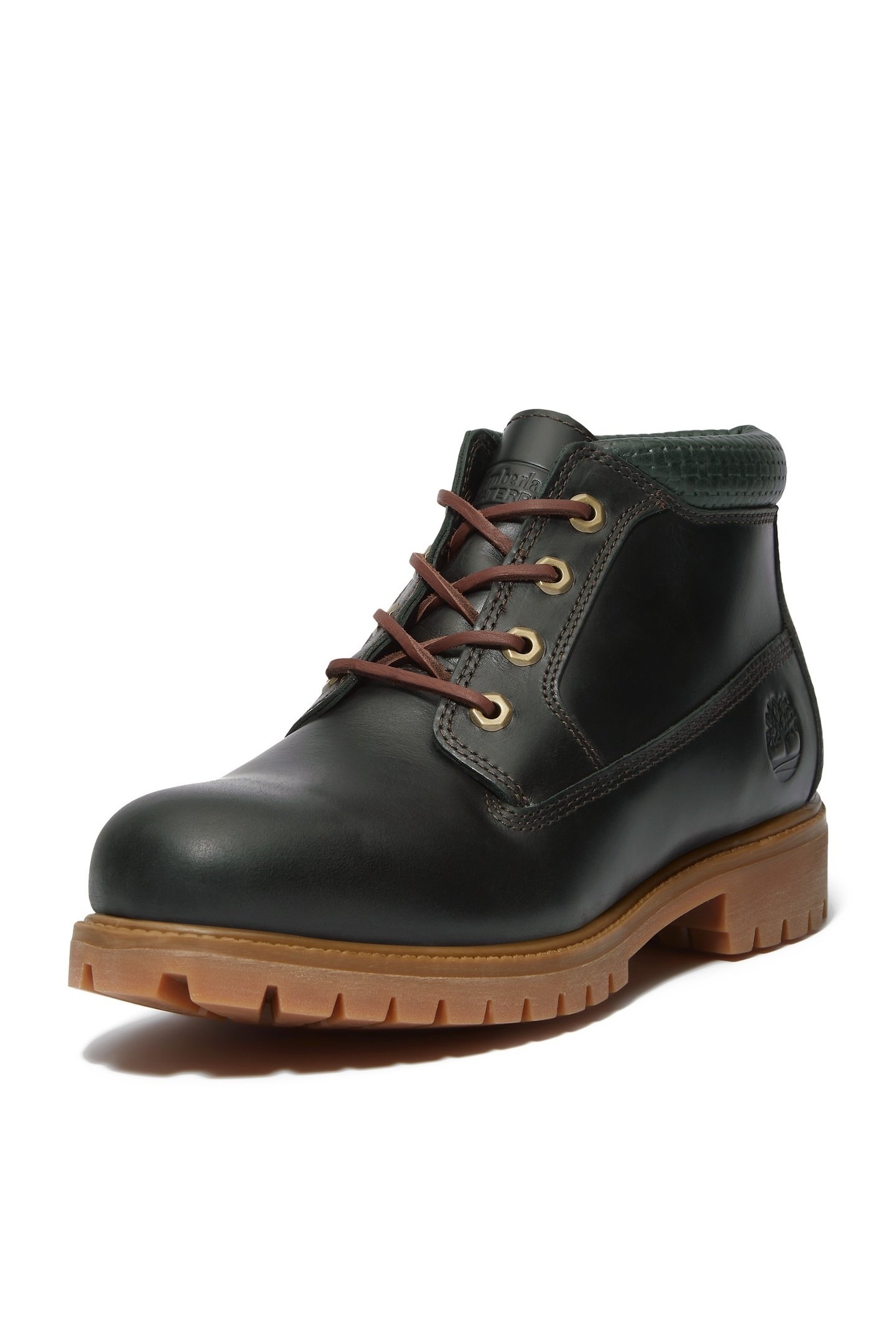 HERITAGE MID LACE UP WATERPROOF CHUKKA BOOT DARK GREEN 4