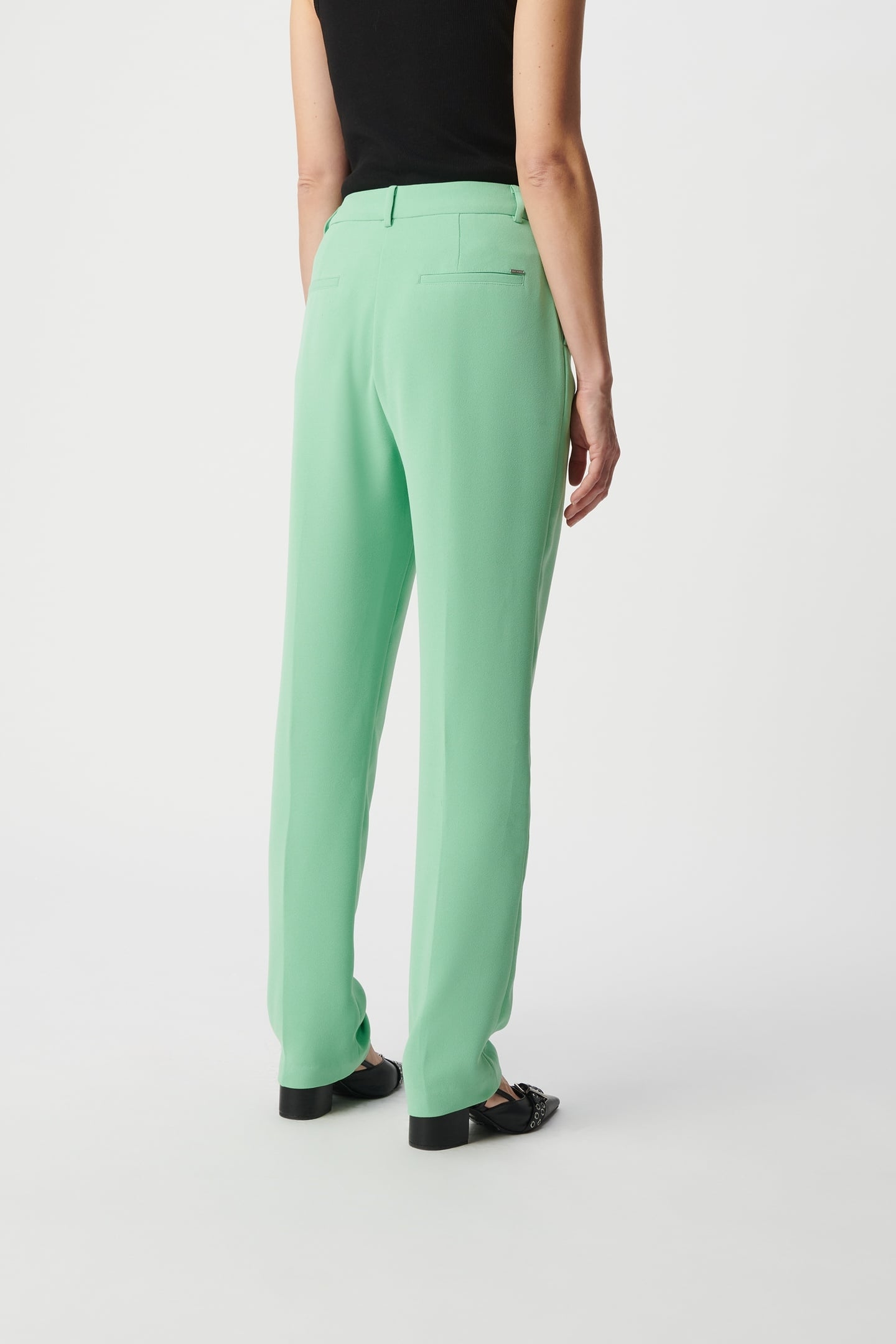GREEN RECYCLED POLYESTER SUIT PANTS 2