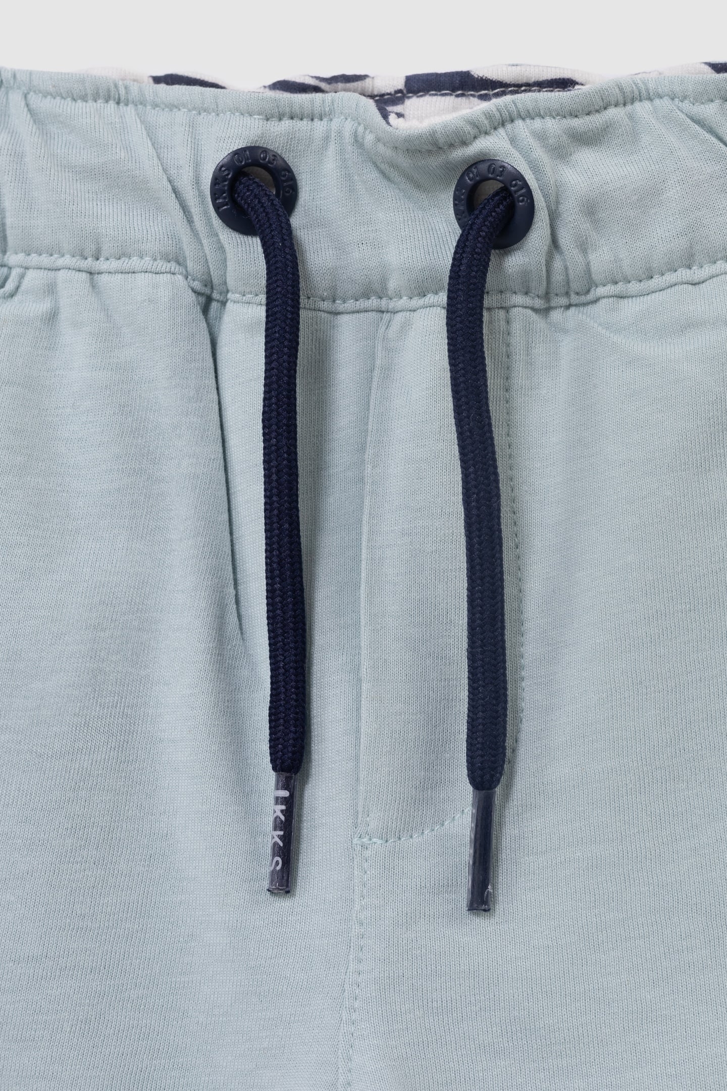 REVERSIBLE NAVY AND AQUA GREEN BERMUDA SHORTS 4