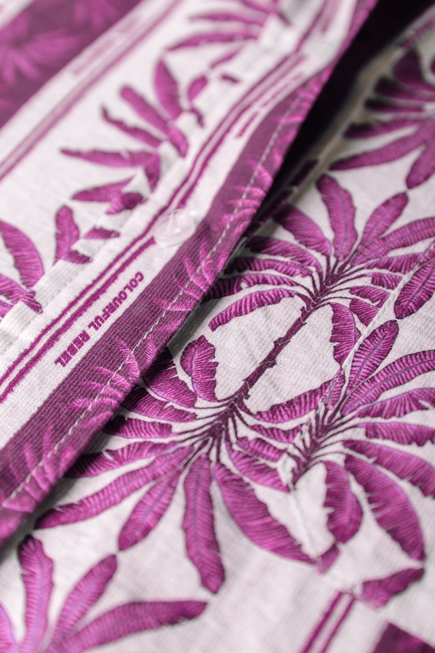 TALIA PALM DROPPED SHOULDER BLOUSE RASPBERRY WINE 4