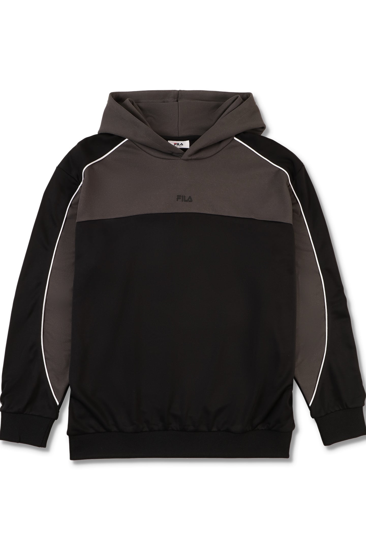 RIVOLI LOOSE BLOCKED HOODIE BLACK-DARK SHADOW 5