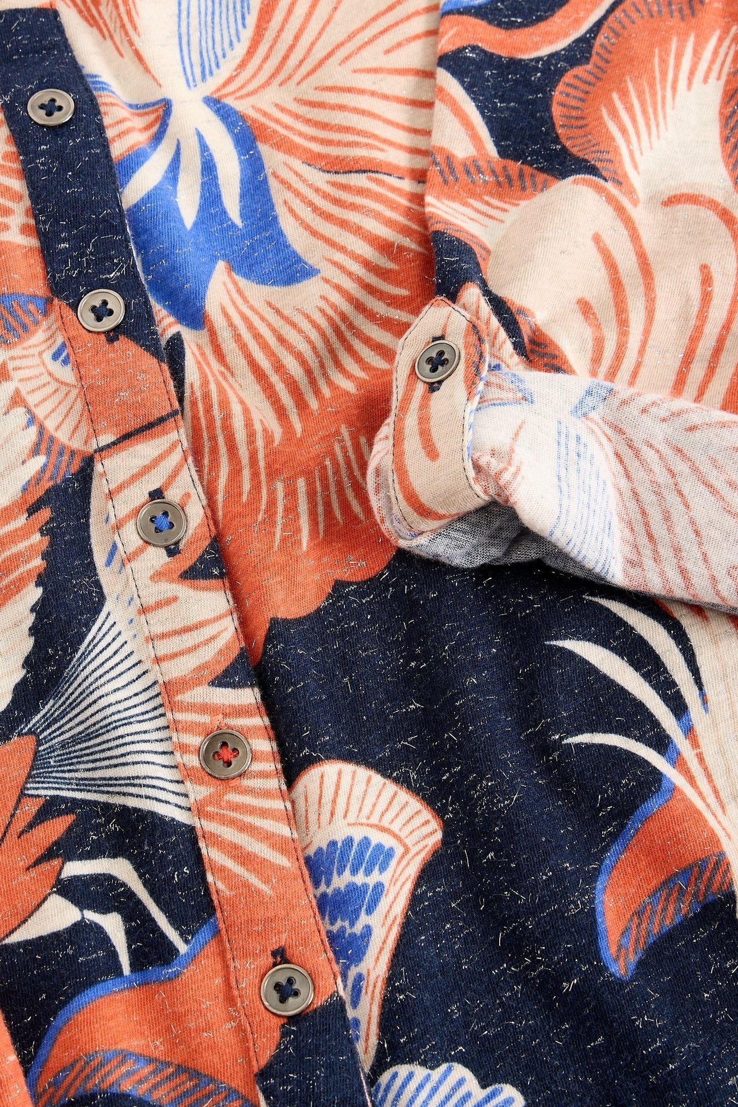 ANNIE PRINTED SPARKLE SHIRT NAVY PRINT 5