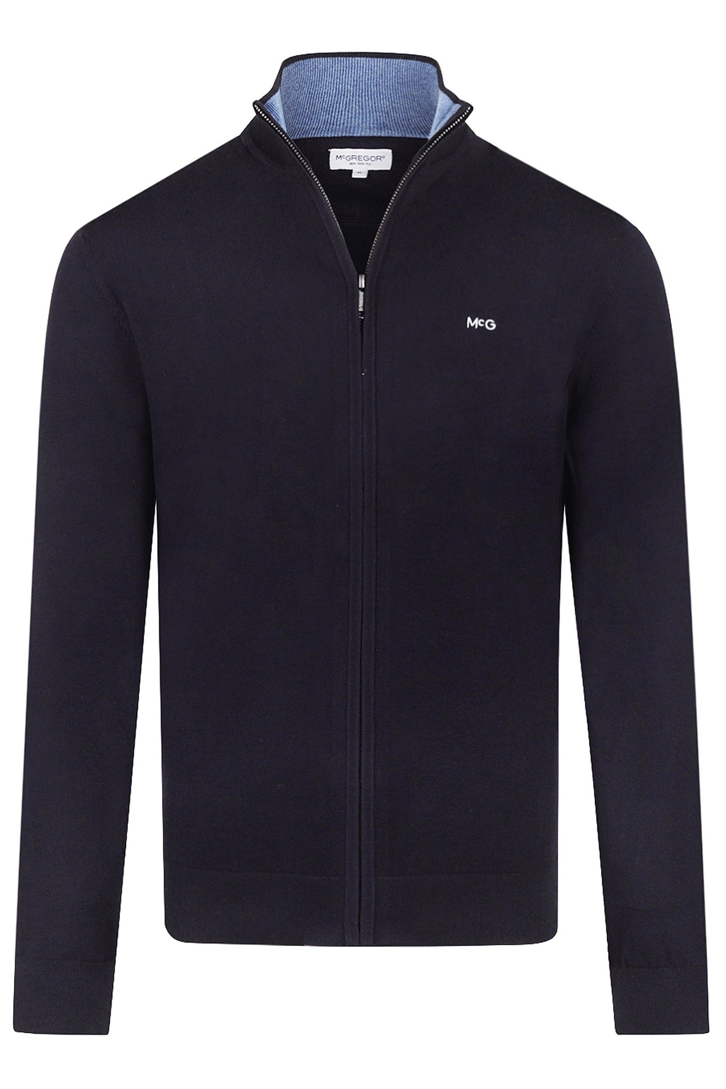 ZIP THRU CARDIGAN NAVY 1