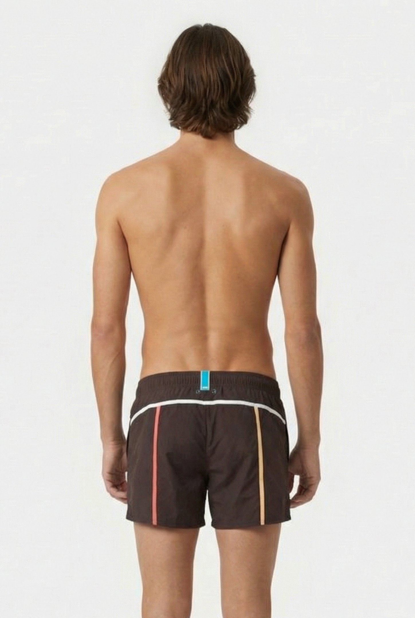 MEN'S ARENA PRO_FILE BEACH X-SHORT SEPIA-WHITE-SALMON PINK-C 2