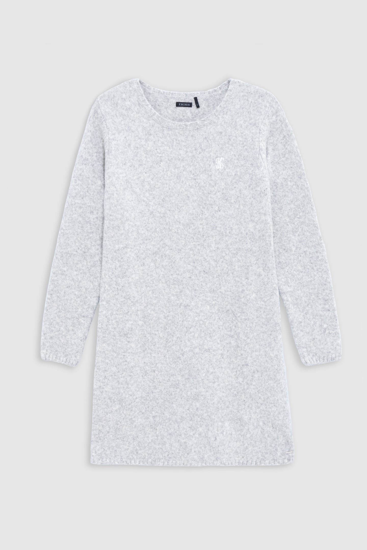 GIRL'S GREY KNIT SWEATER DRESS 1