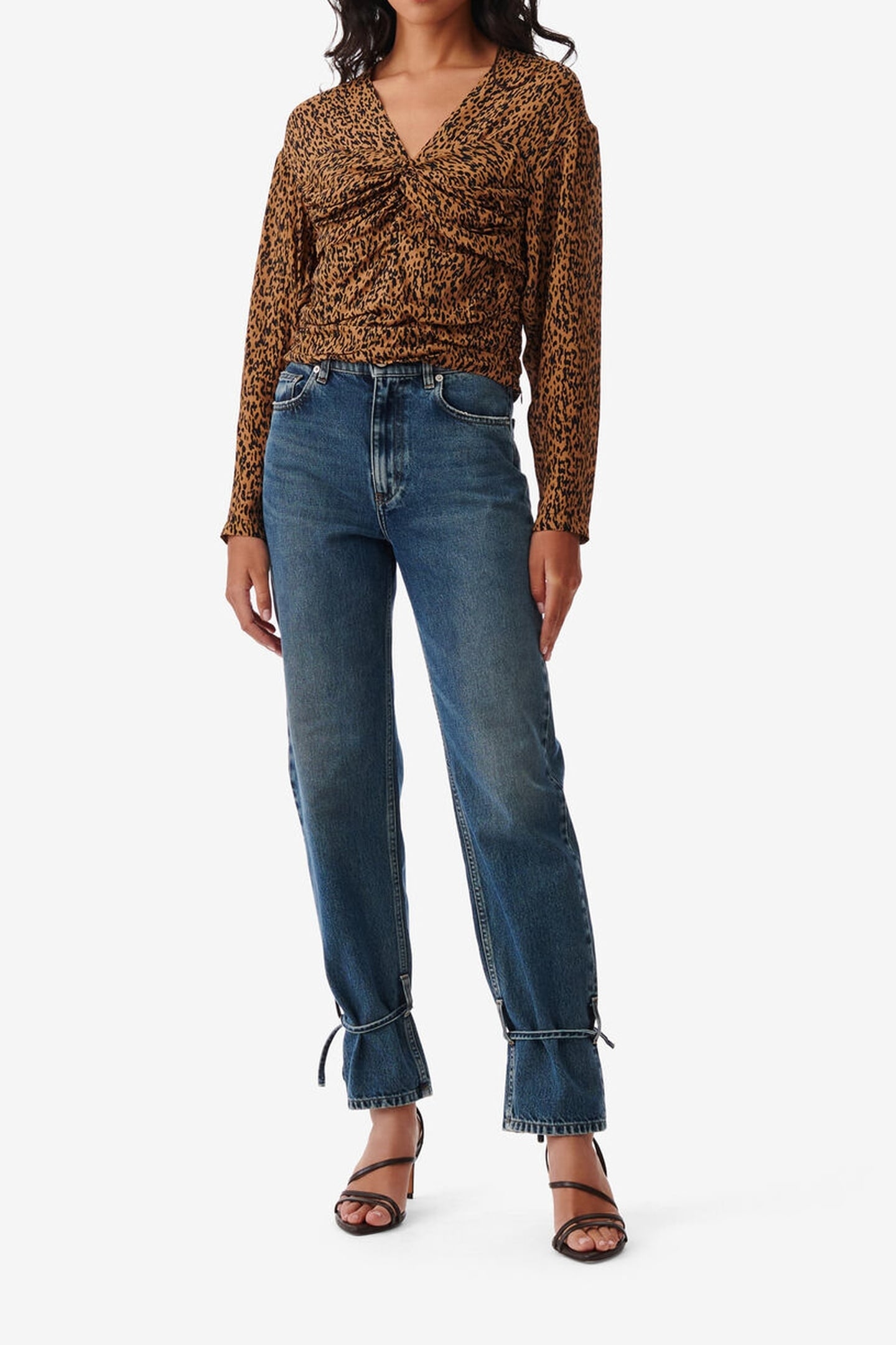 ERNESTA TOP BLACK/CAMEL 2