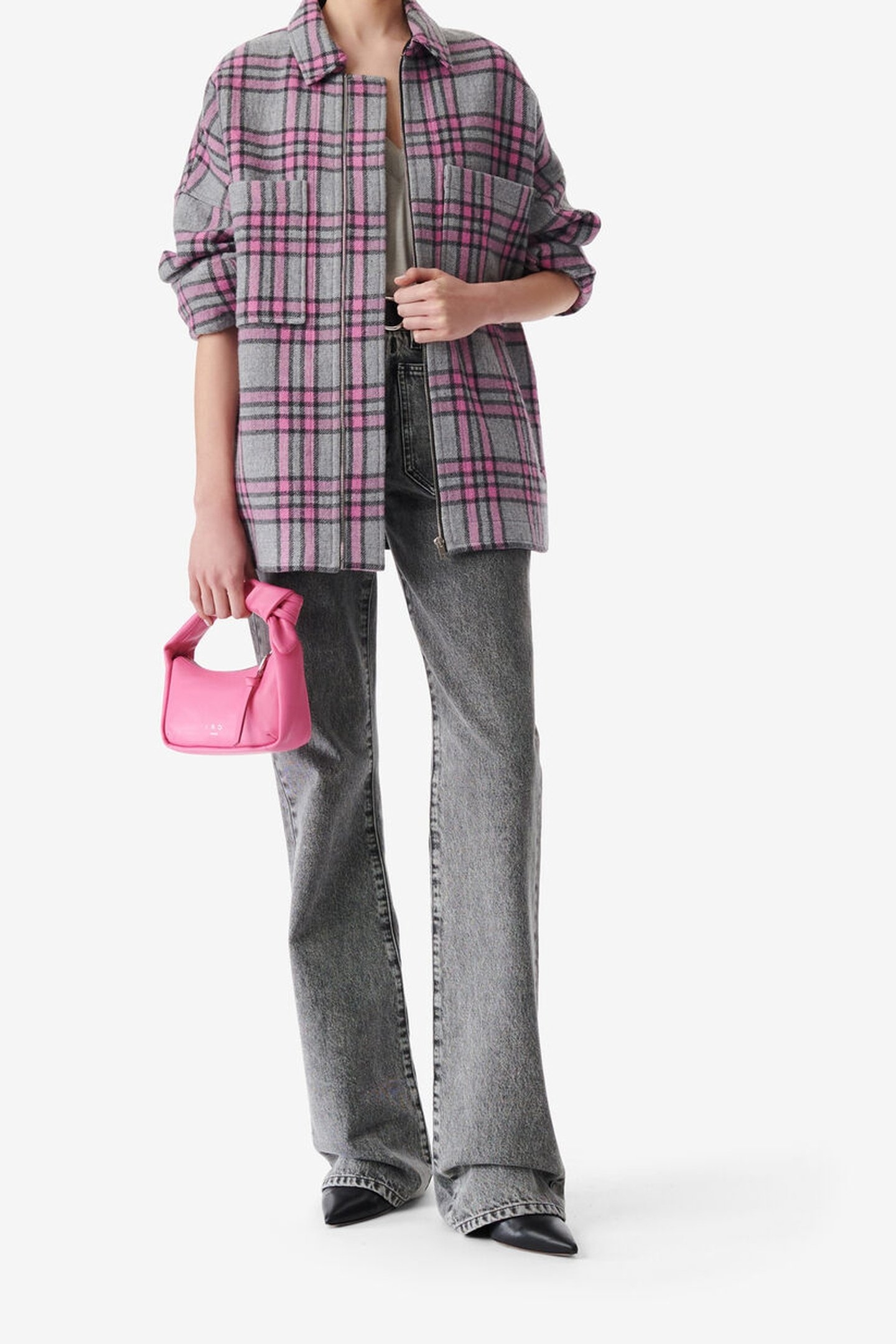 WESINA OVERSHIRT GREY/PINK 1