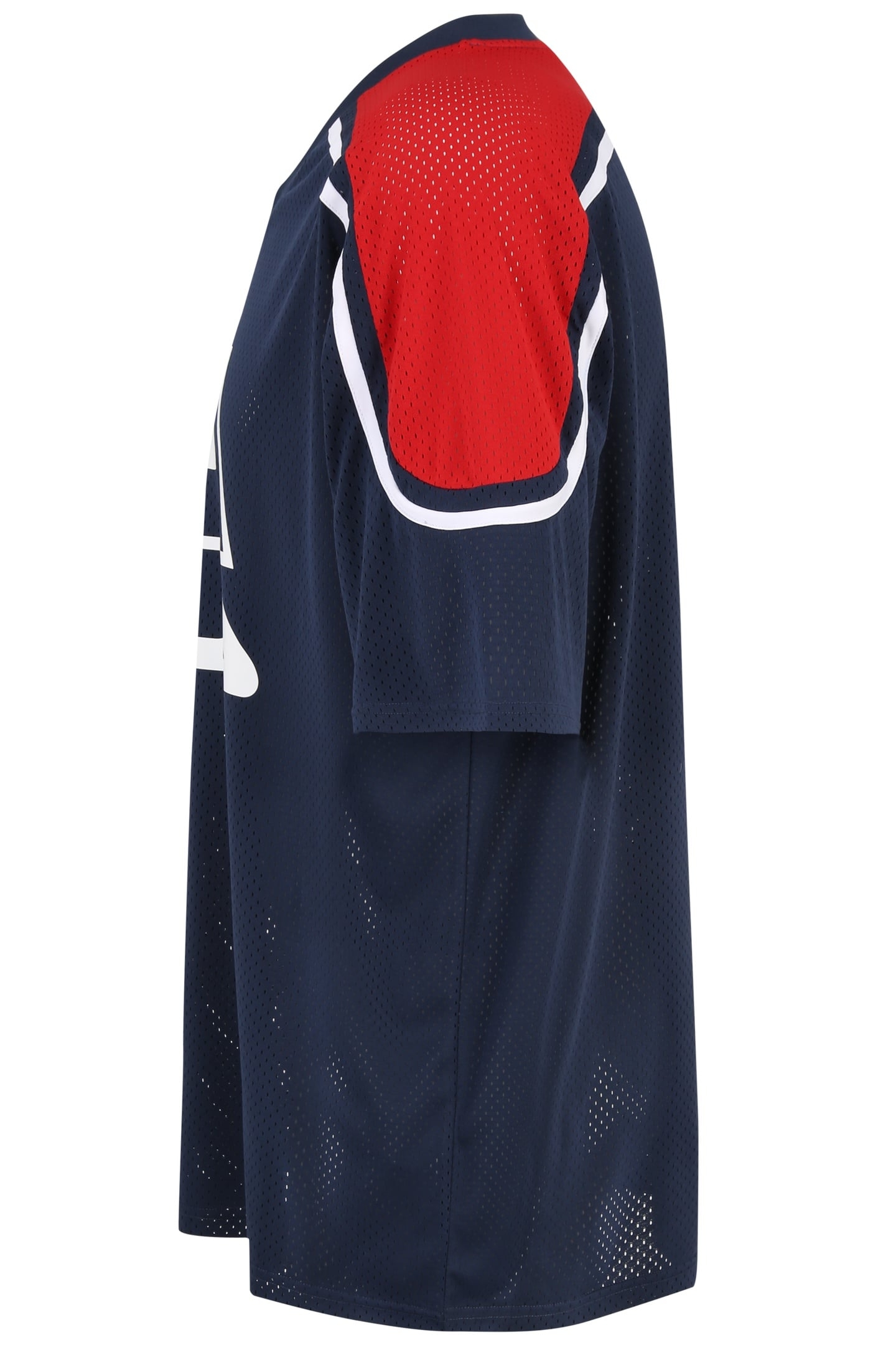 LOMMEL OVERSIZED MESH TEE BLACK IRIS-TRUE RED 4