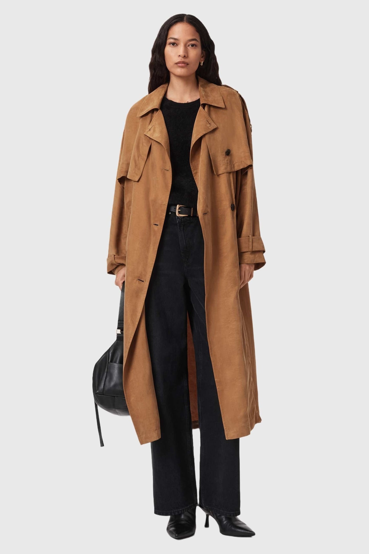 LINNIE TRENCH CARAMEL CAFE BROWN 4