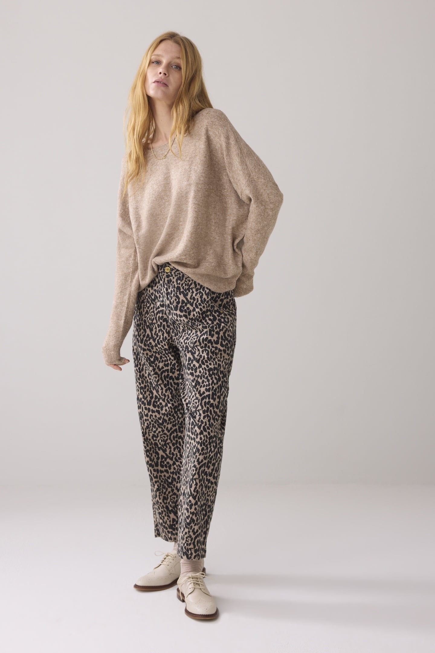 MOM FIT PANT DRY STRETCH TWILL KHAKI 1