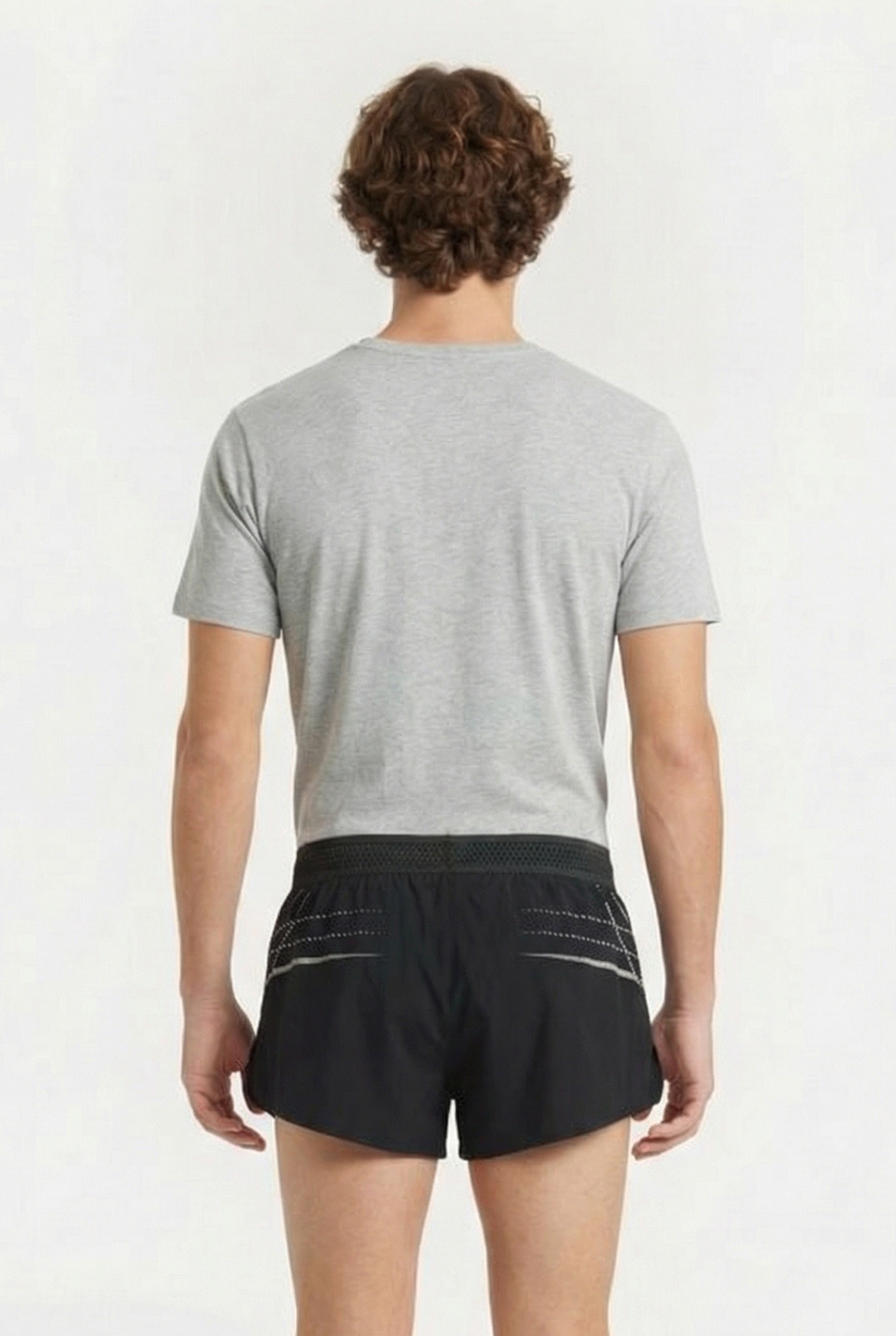 M A-ONE SIDE SPLIT SHORT BLACK UR 2