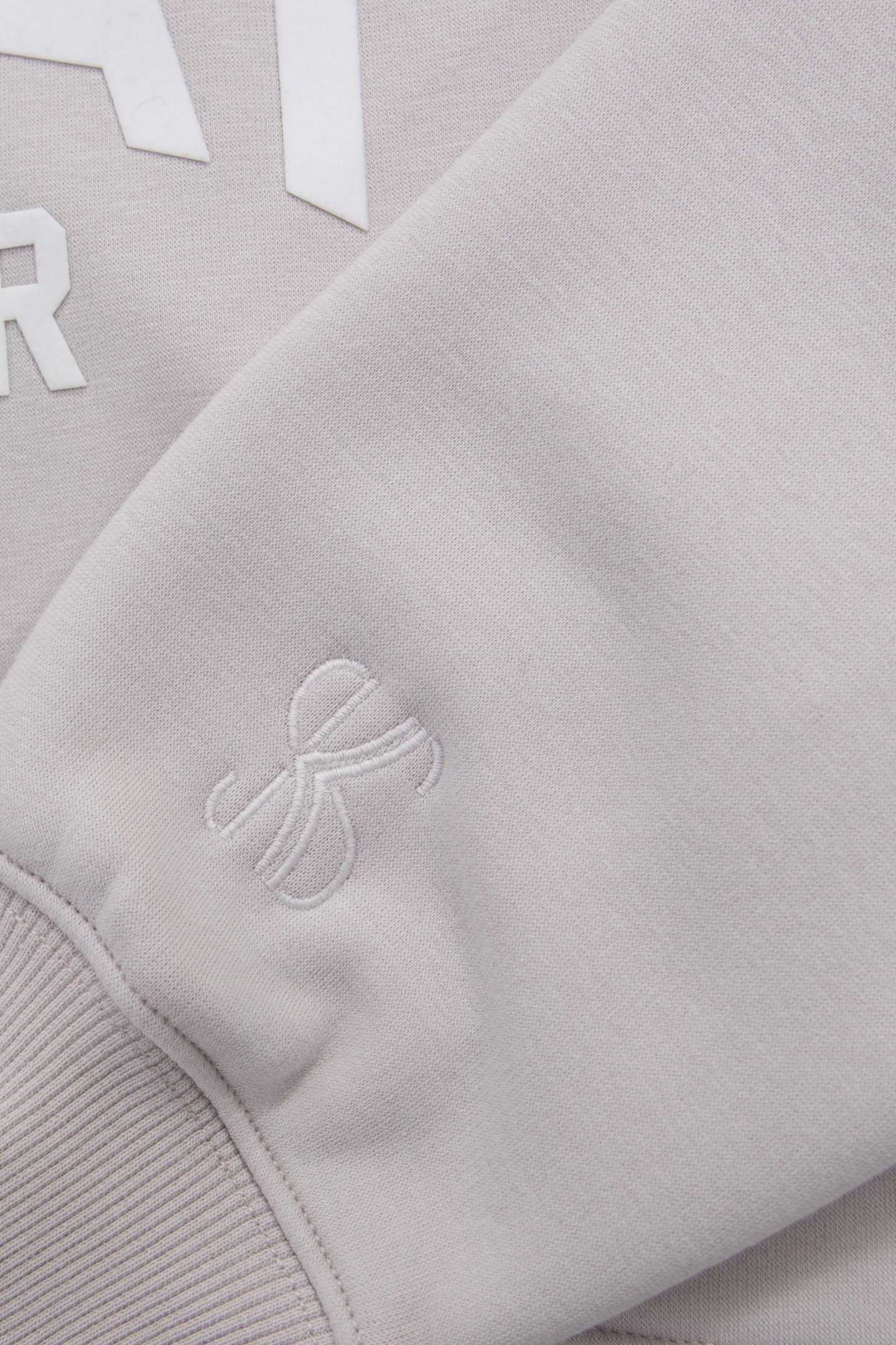 GIRL'S BEIGE CROPPED FLOCKED MESSAGE SWEATER 6