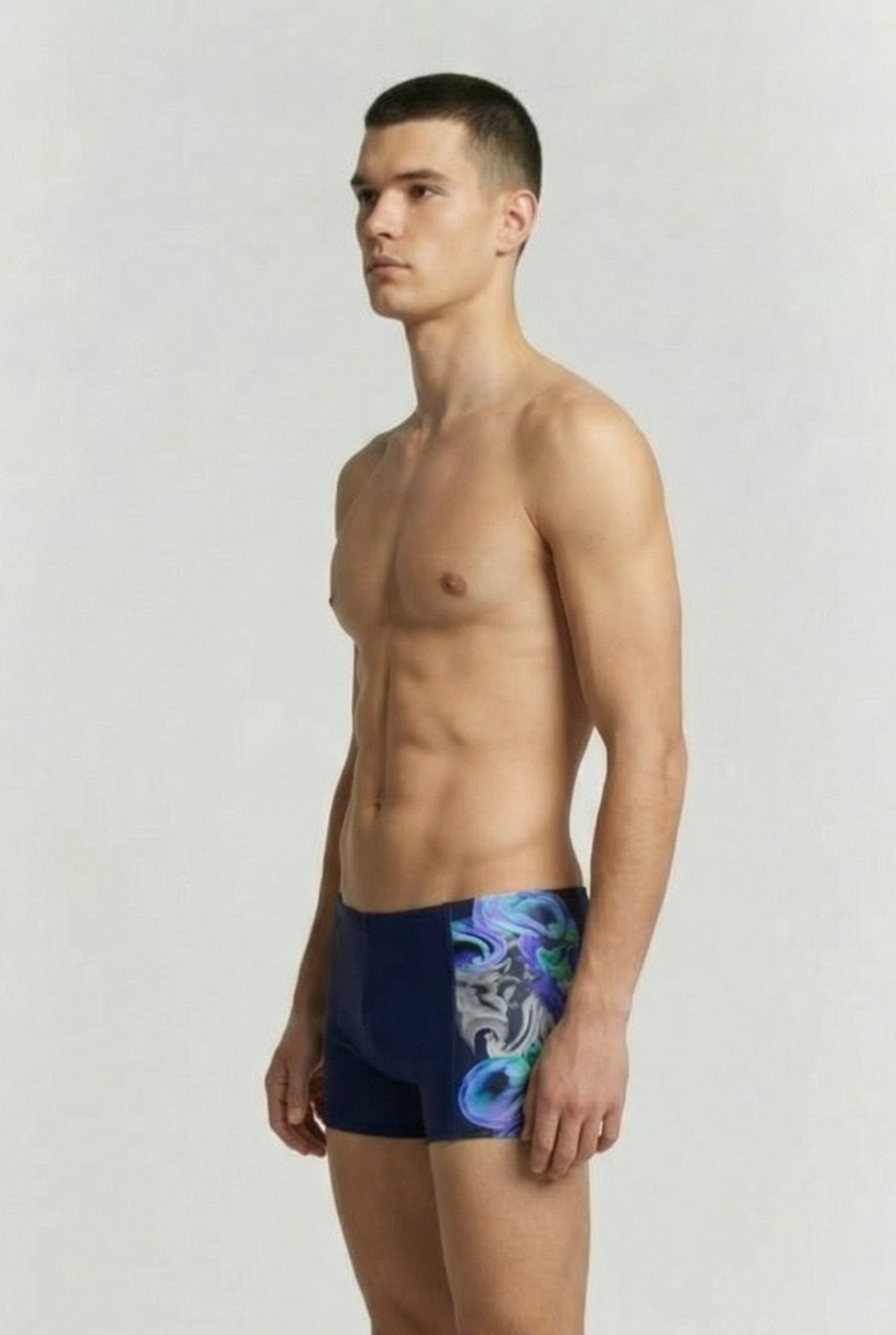 MEN'S ARENA IMAGINARY SWIM SHORT NAVY MULTI 3
