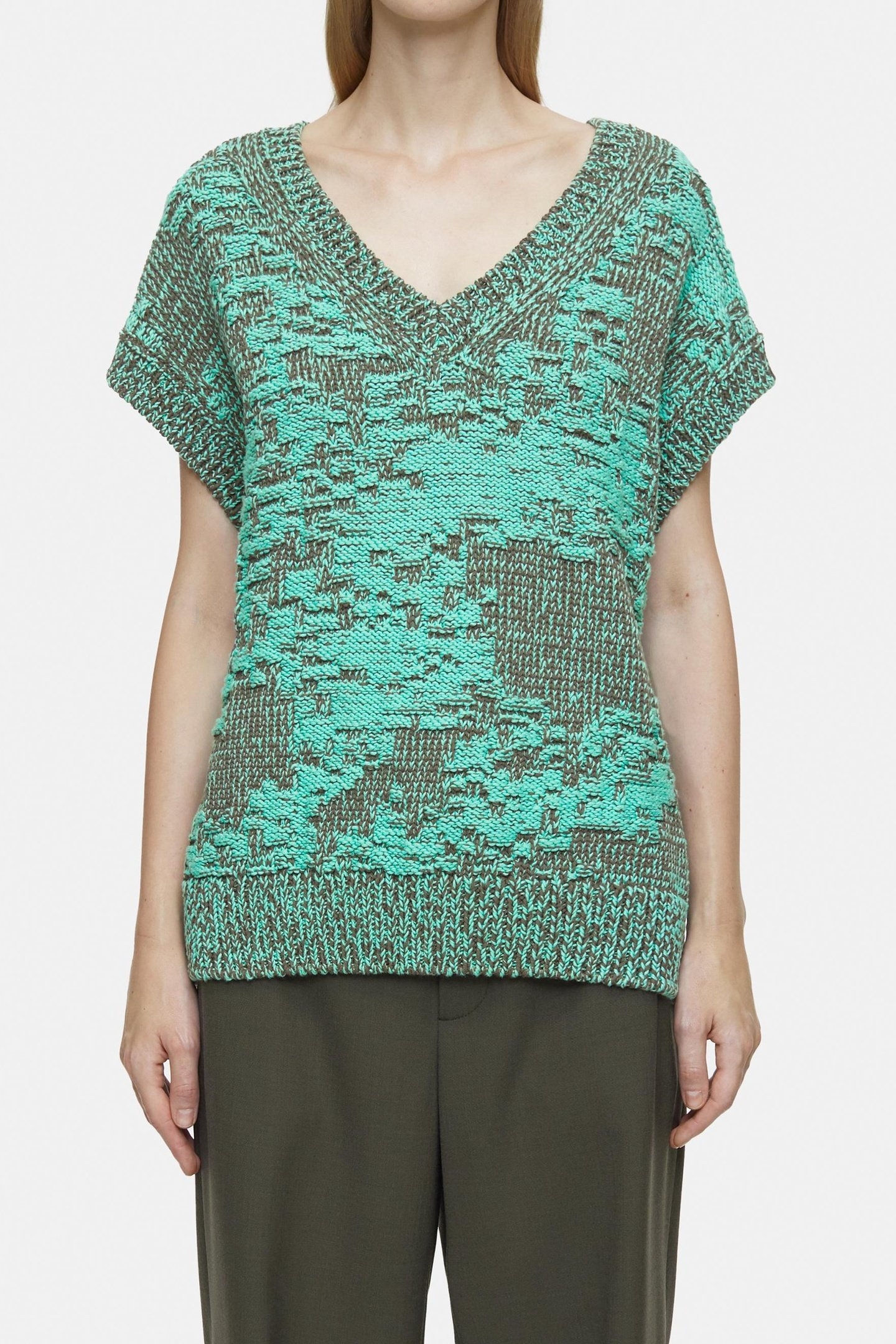 V NECK VEST KNITS GRIND 3