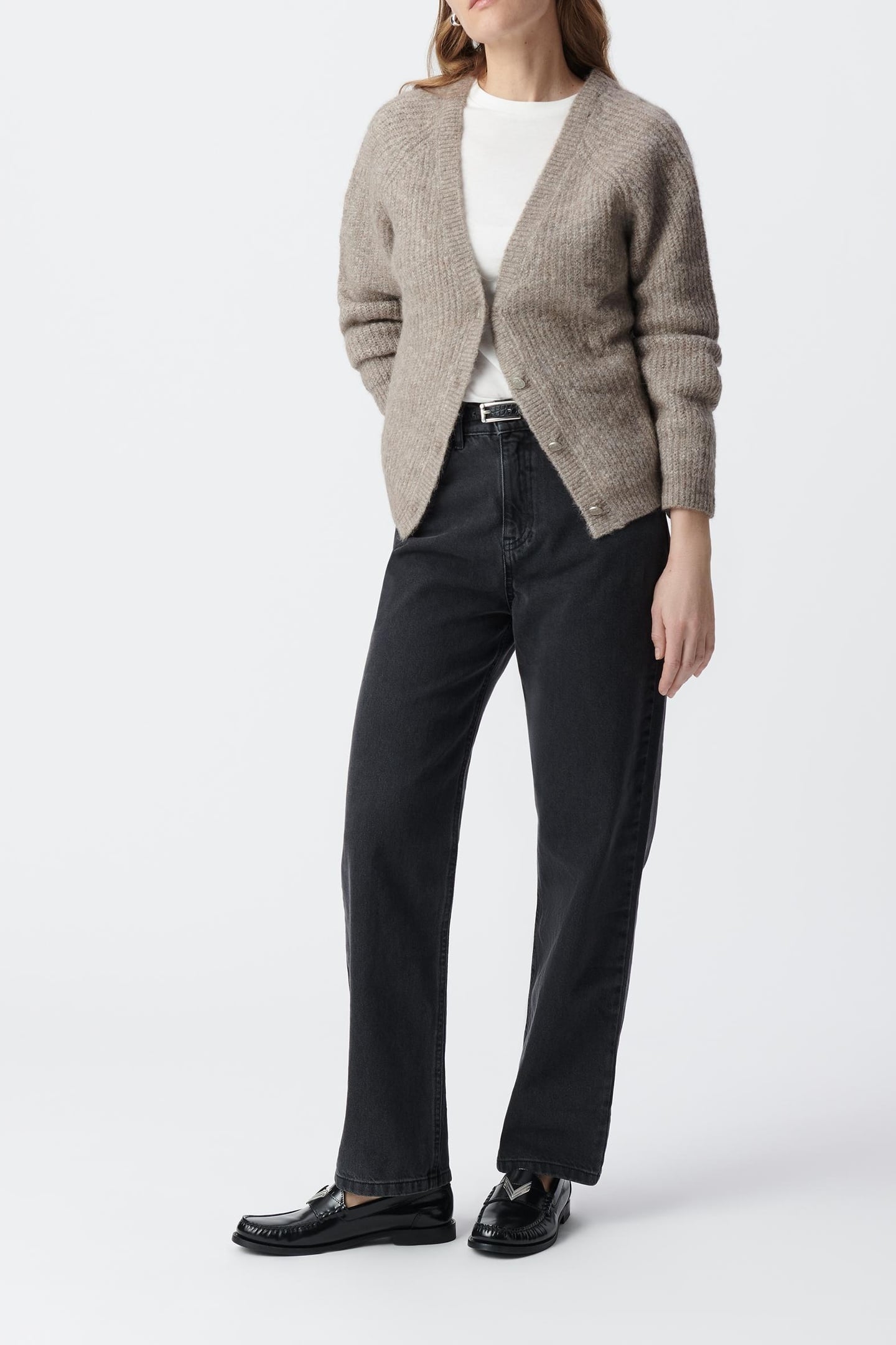 KNITTED SESAME CARDIGAN 3