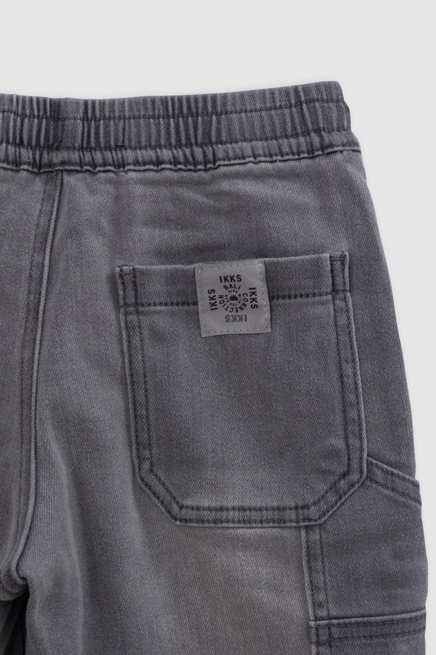 JOGGER LOOSE BERMUDA SHORTS GREY WATERLESS 5