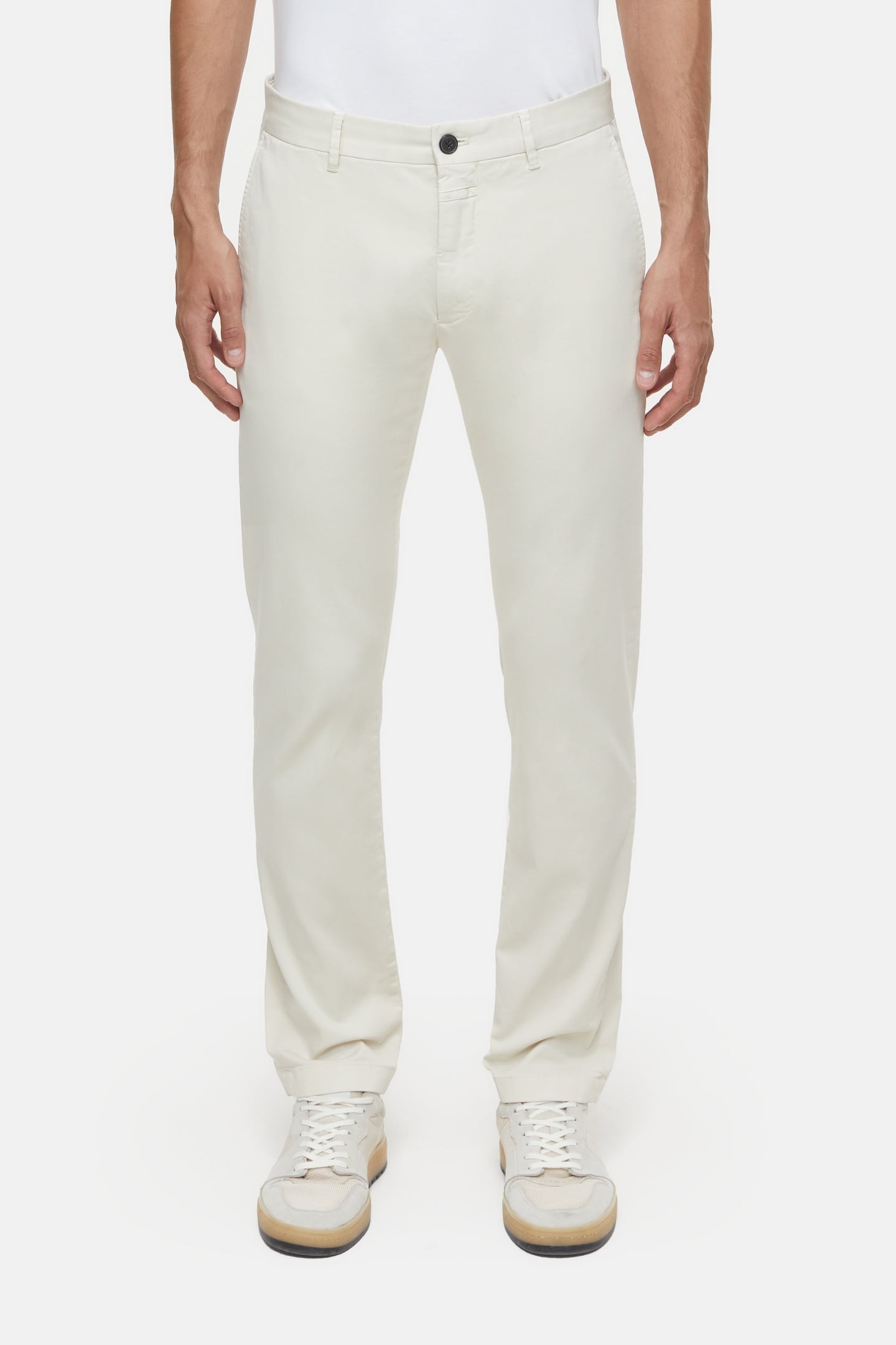 CLIFTON SLIM PANTS LIME BEIGE 1