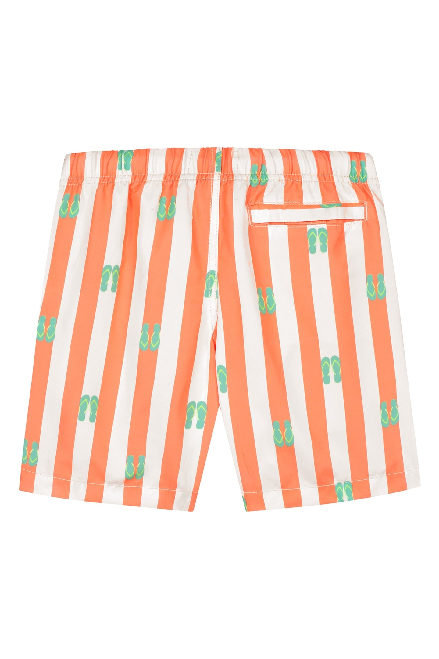 BOYS SWIM SHORTS FLIPFLOPS NEON ORANGE 2