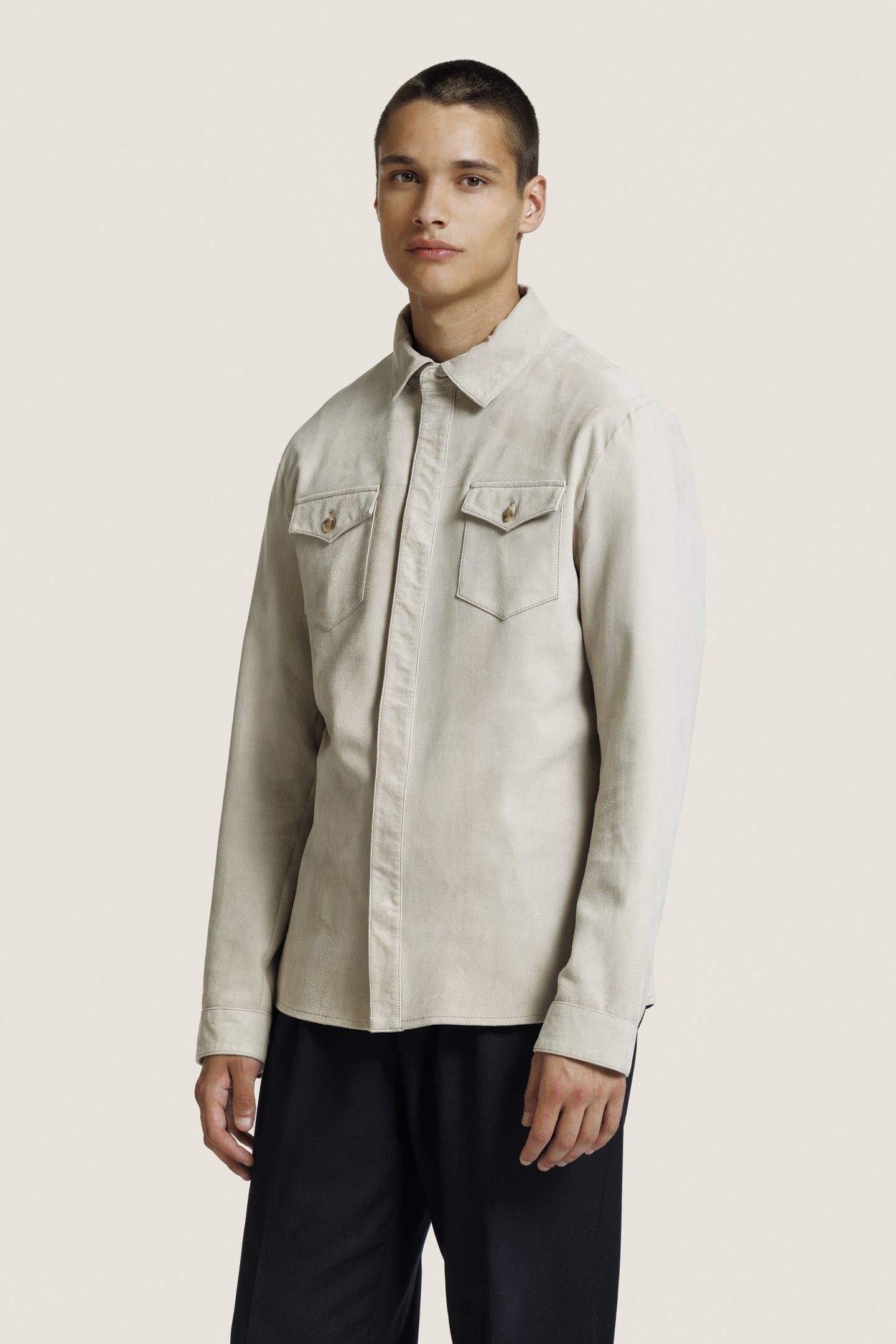 ROCCO OVERSHIRT TAUPE 1