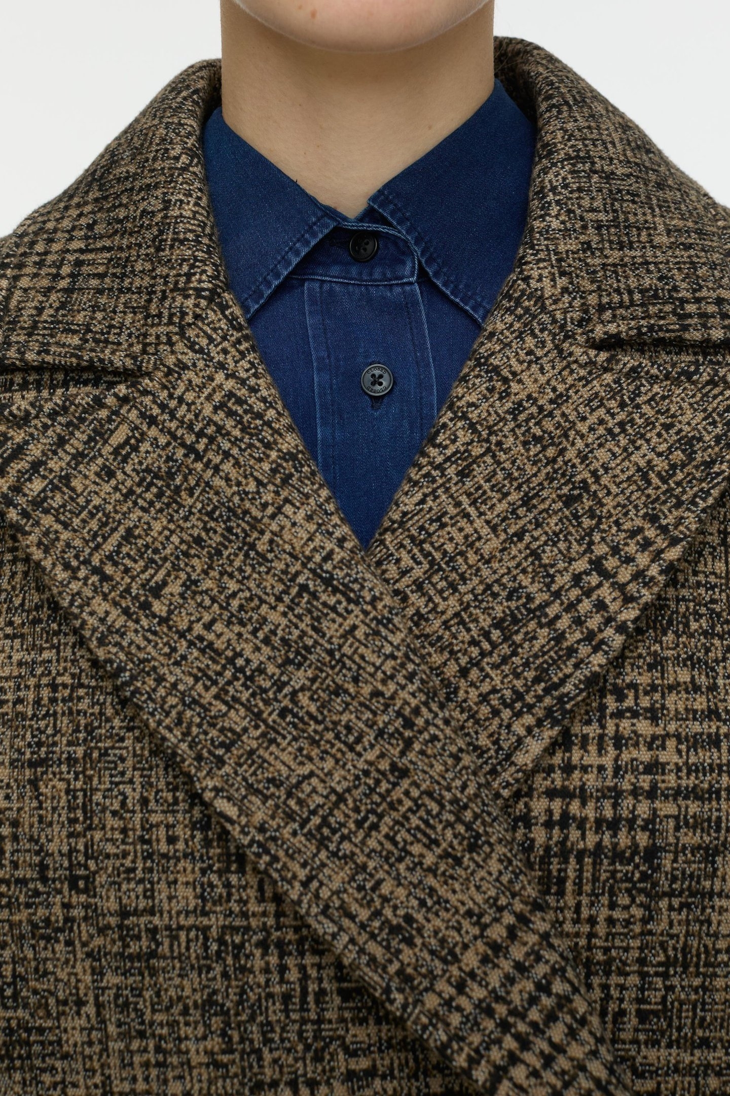 DOUBLE BREASTED COAT BISCOTTI BROWN 6