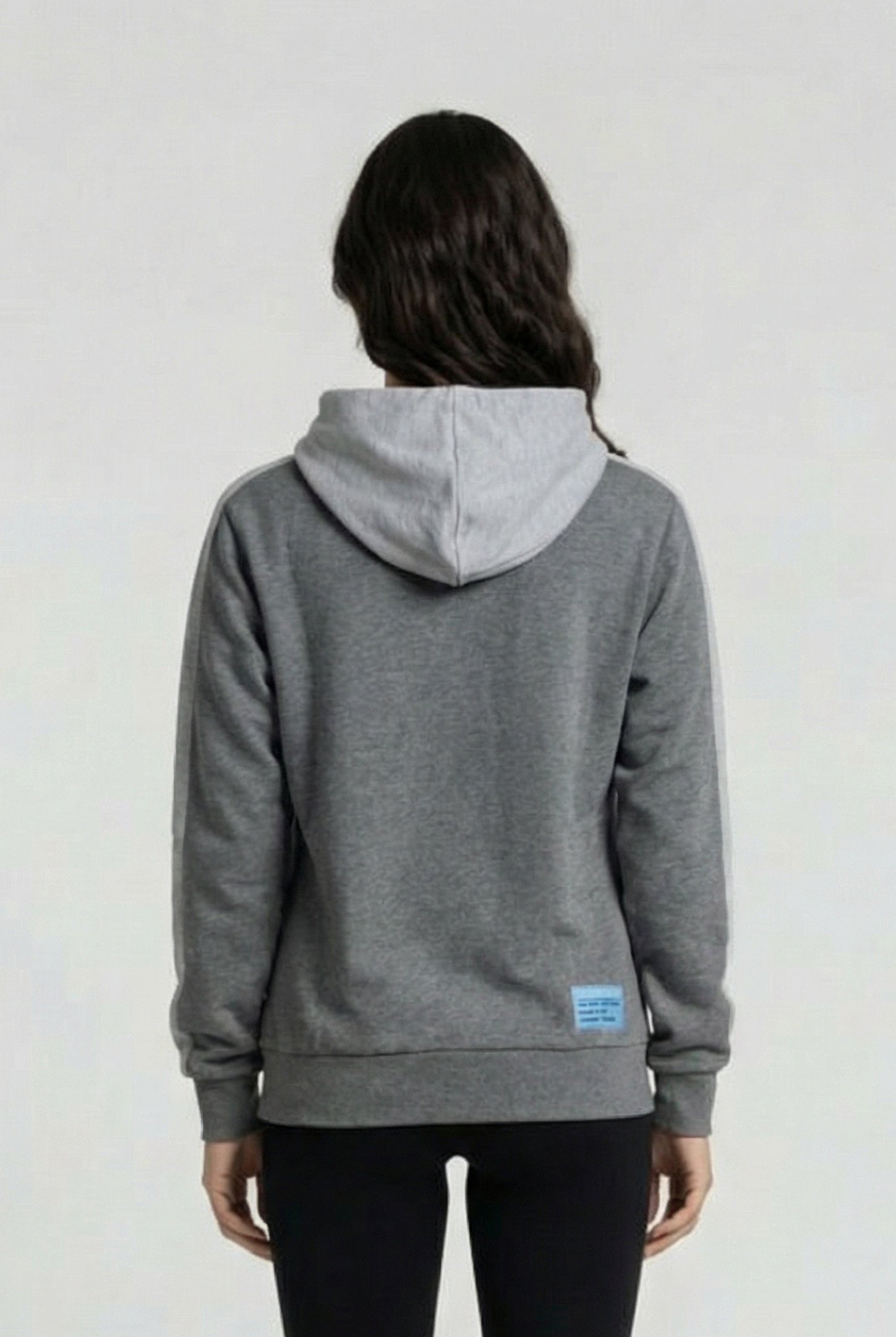 UNISEX TE HOODED SWEAT MEDIUM GREY MELANGE DARK G 3