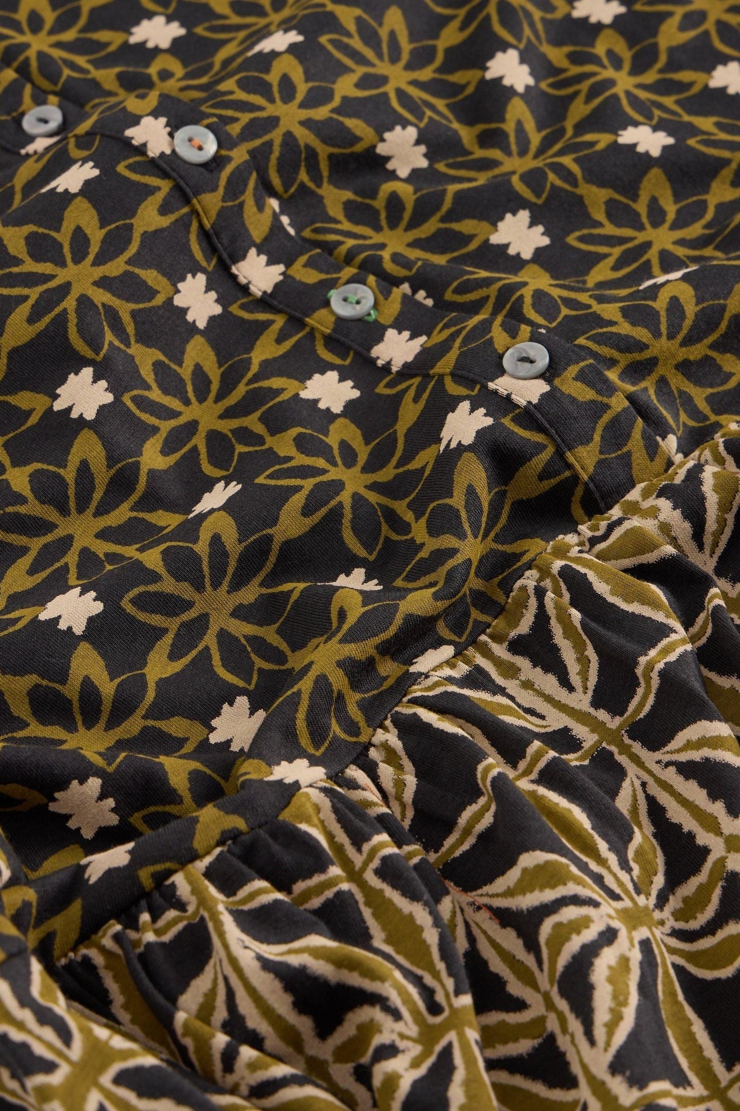 EVERLY JERSEY DRESS BLACK MULTI 4