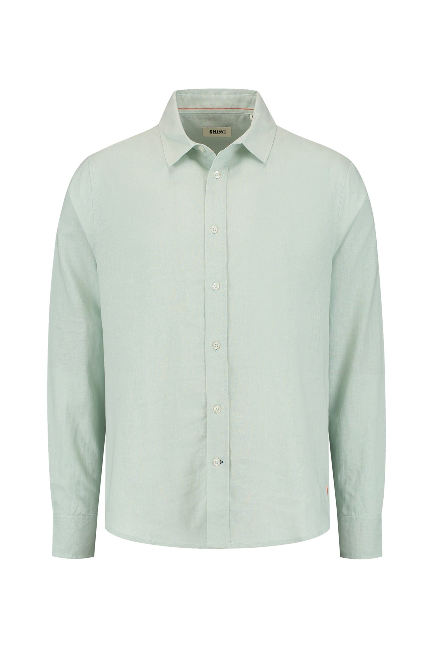 RICK LINEN LONG SLEEVE SHIRT SOLID GREEN SEAFOAM 7