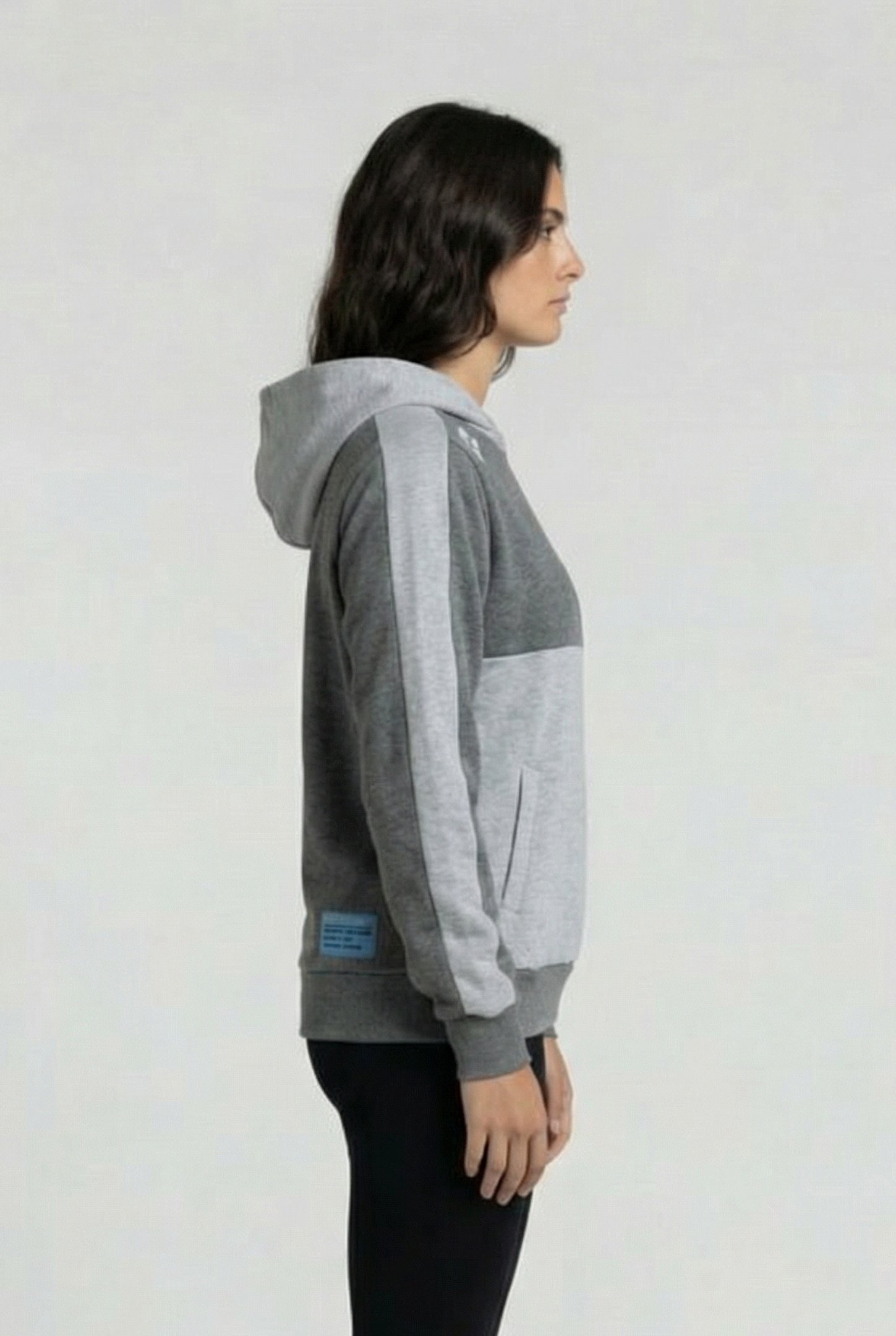 UNISEX TE HOODED SWEAT MEDIUM GREY MELANGE DARK G 5