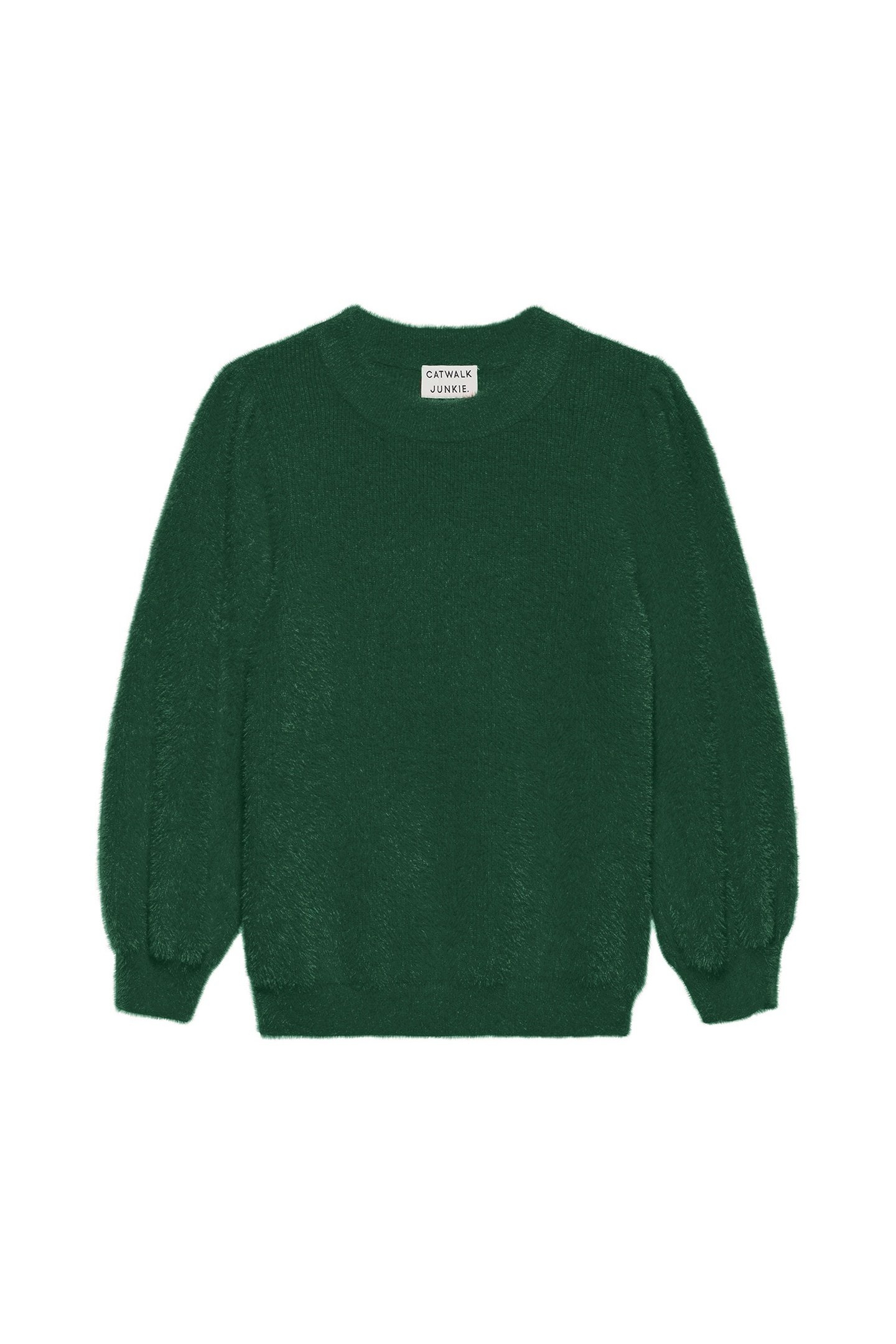 FUZZY PUFF SLEEVE KNIT PINE FOREST 4