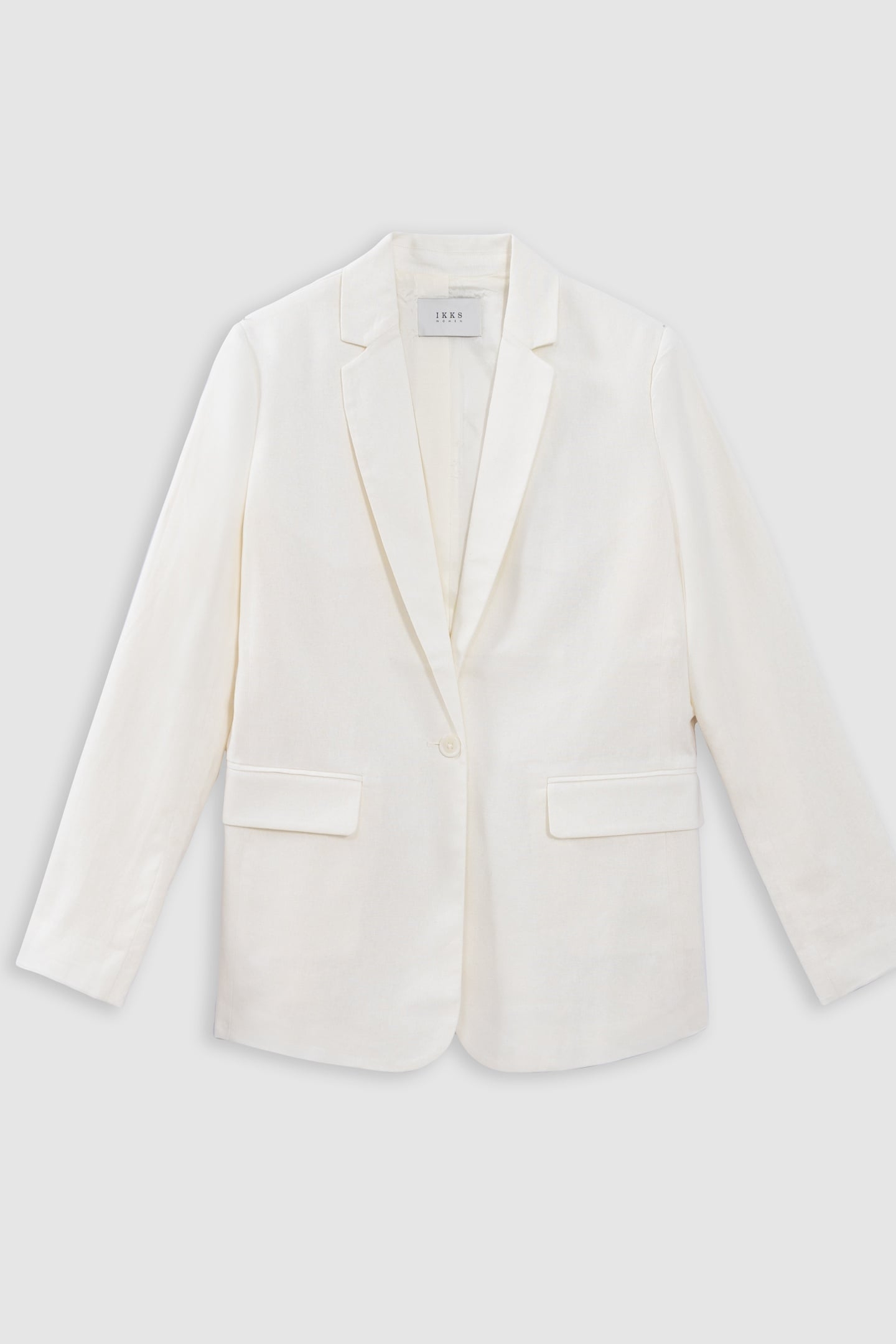 ECRU LINEN AND COTTON SUIT JACKET 4