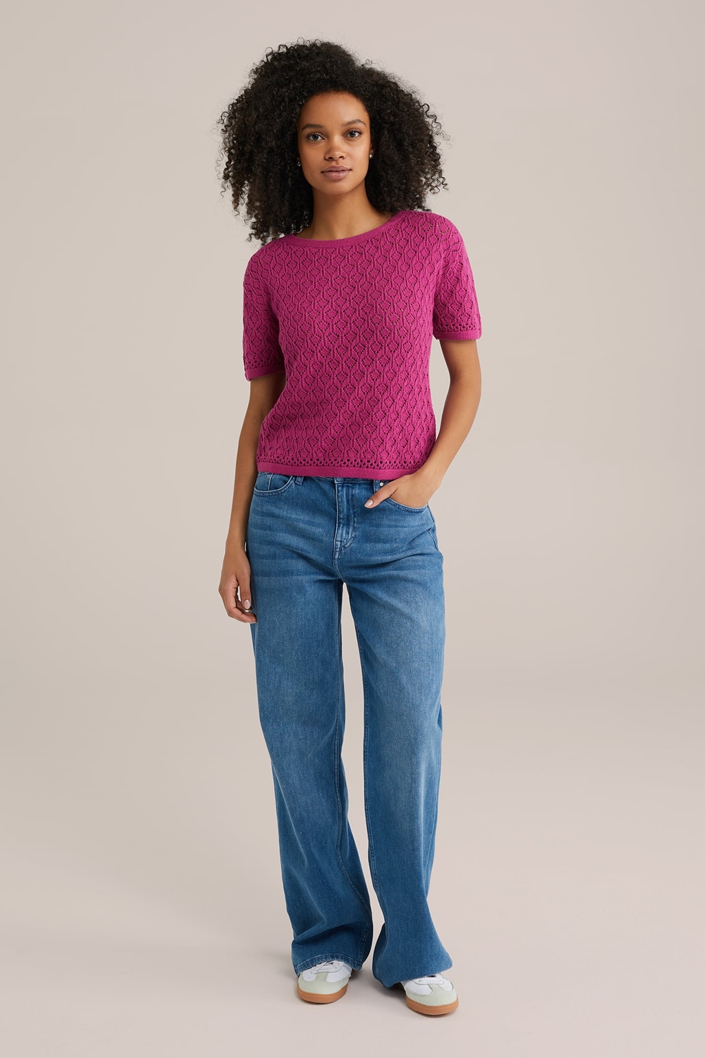 KNITTED PULLOVER PURPLE 1