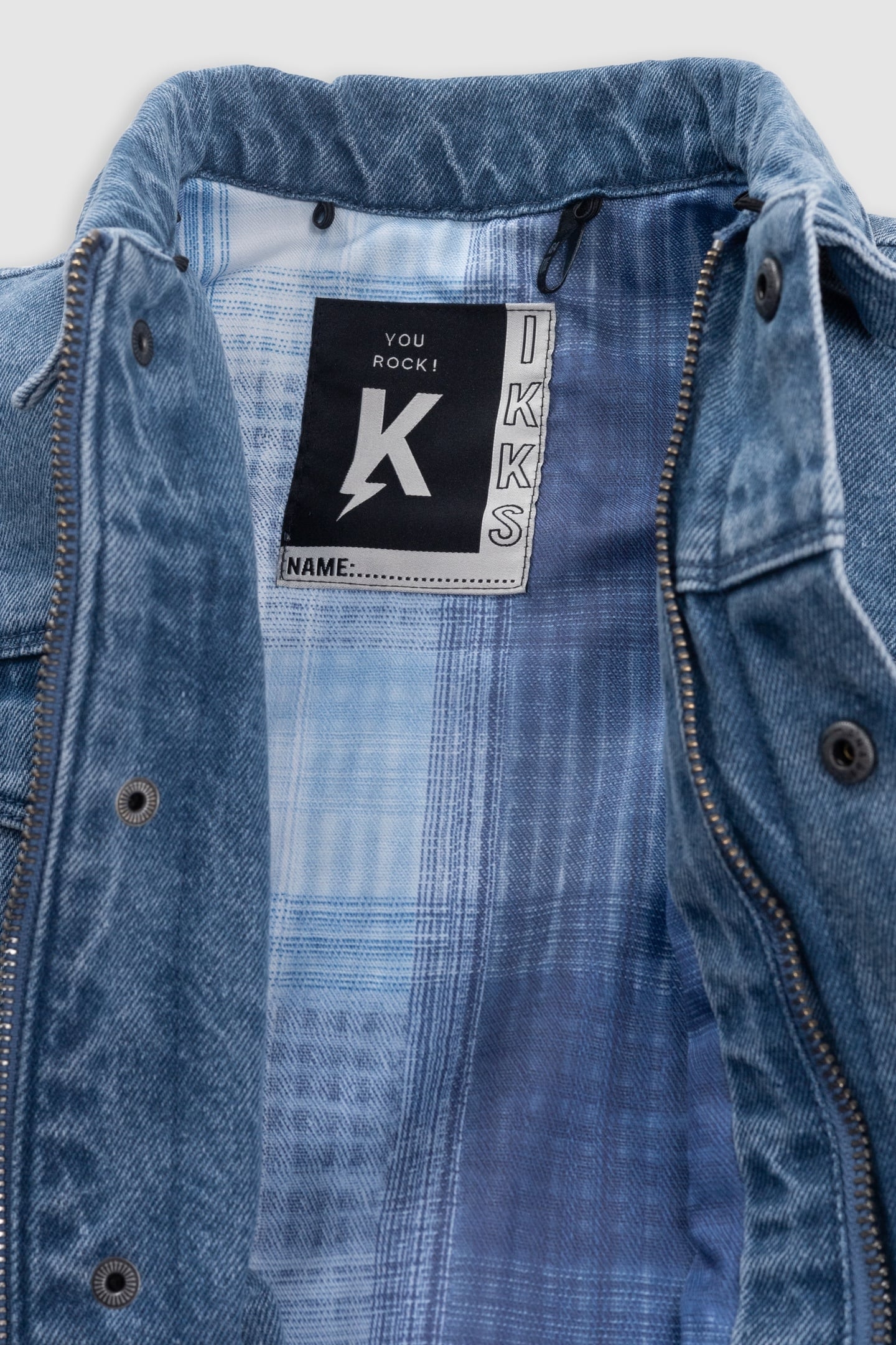 BLUE DENIM JACKET WITH REMOVABLE HOOD 7