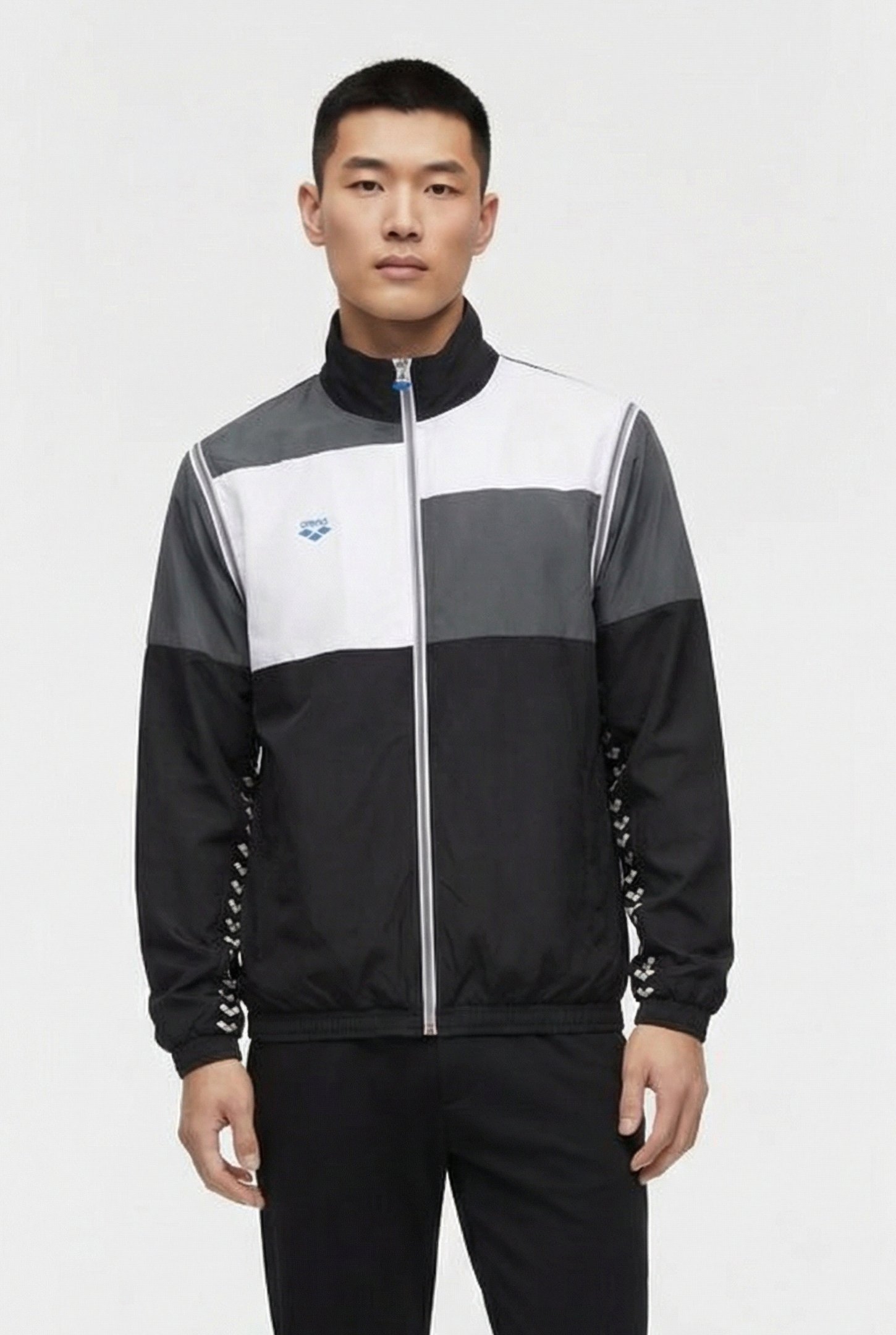 UNISEX ARENA ICONS JACKET CONVERTIBLE BLACK ASPHALT WHITE 1