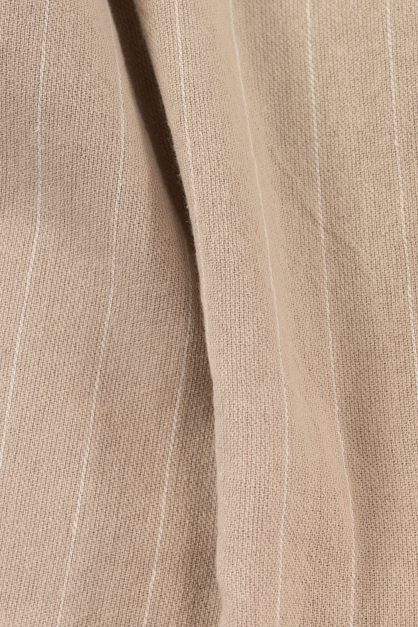 BEIGE ORGANIC COTTON STRIPED SHIRT 6