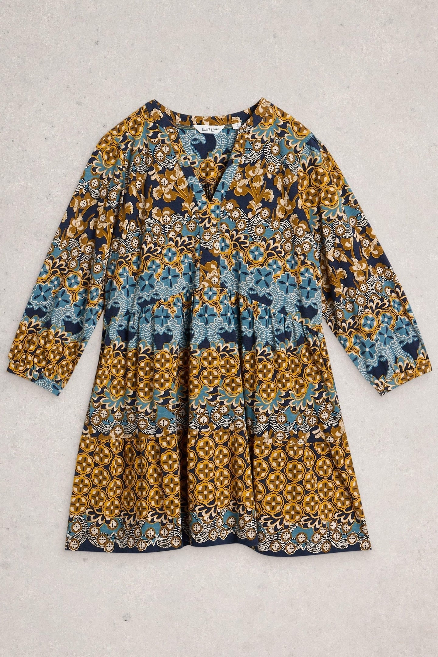 MARTA TUNIC CHARTREUSE PRINT 3