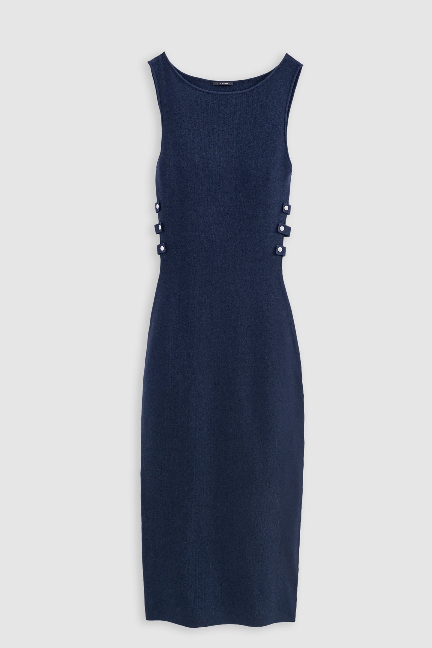 NAVY KNIT TUBE DRESS WITH SIDE CUT-OUTS 6