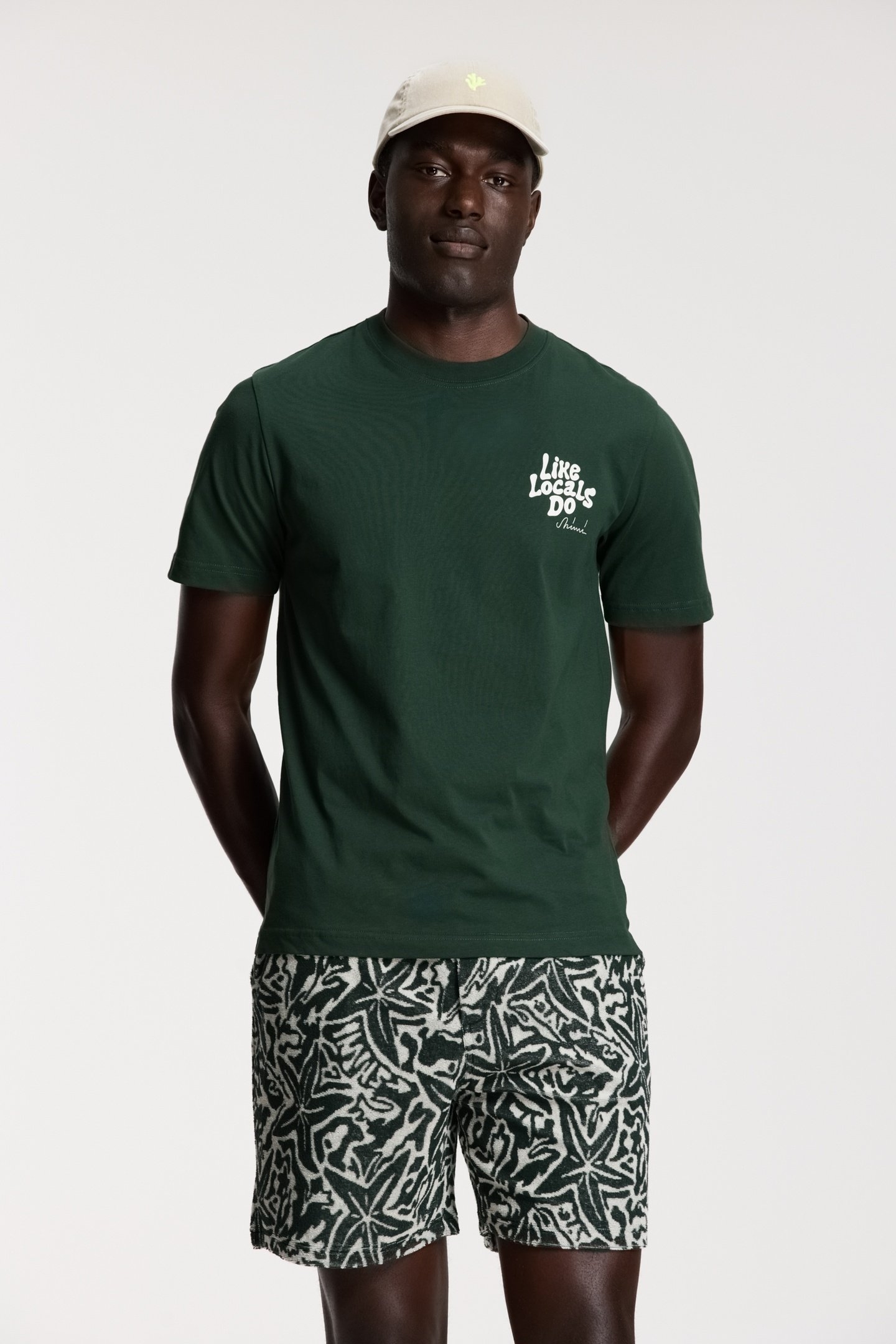 LIAM REGULAR T-SHIRT LIKE LOCALS DO GREEN LEAF 1